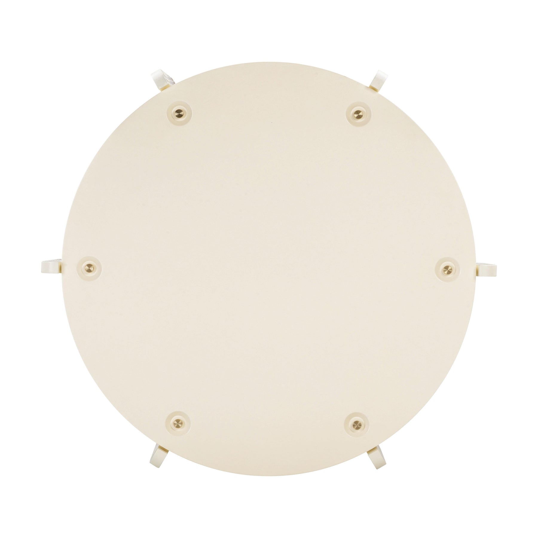 Gloria 35" Cream Oak Round Coffee Table