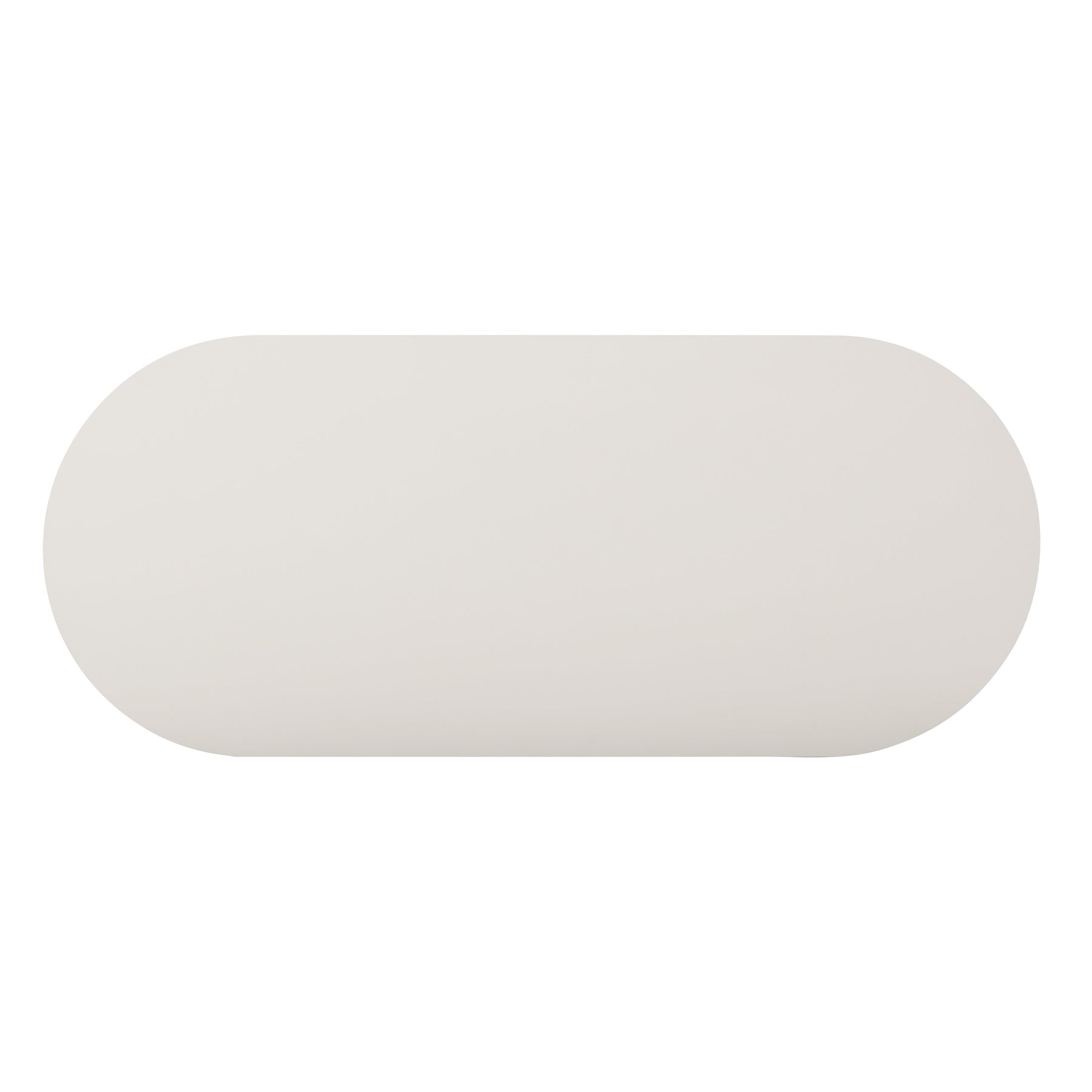 Bella 48" Cream Oval Coffee Table