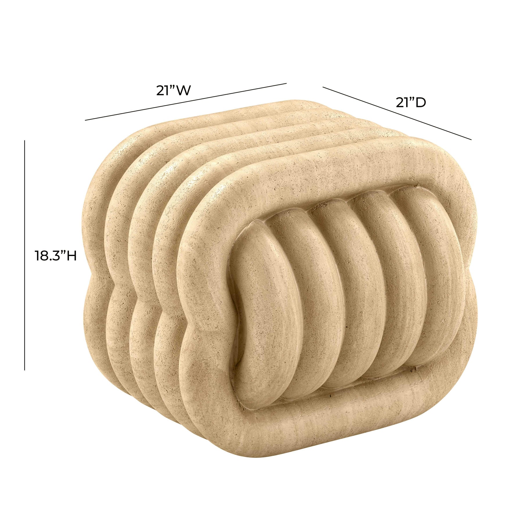 Love Knot Concrete Indoor / Outdoor Accent Stool
