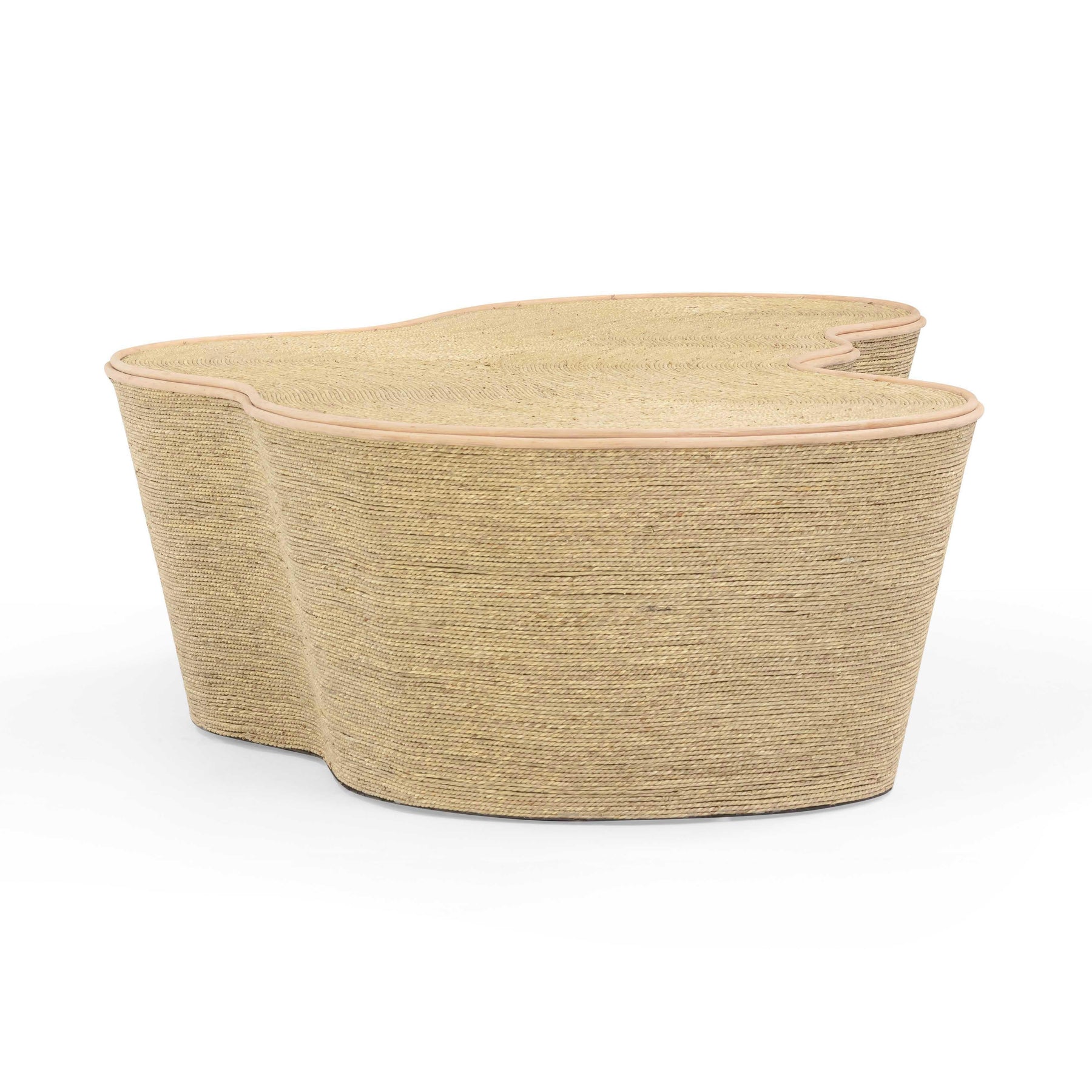Slab 60" Natural Seagrass Coffee Table