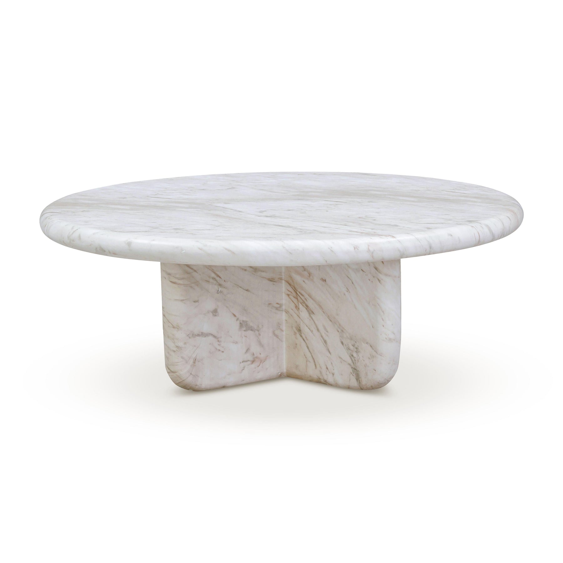 Juju Faux Marble Indoor/Outdoor Round Coffee Table (24"-32")