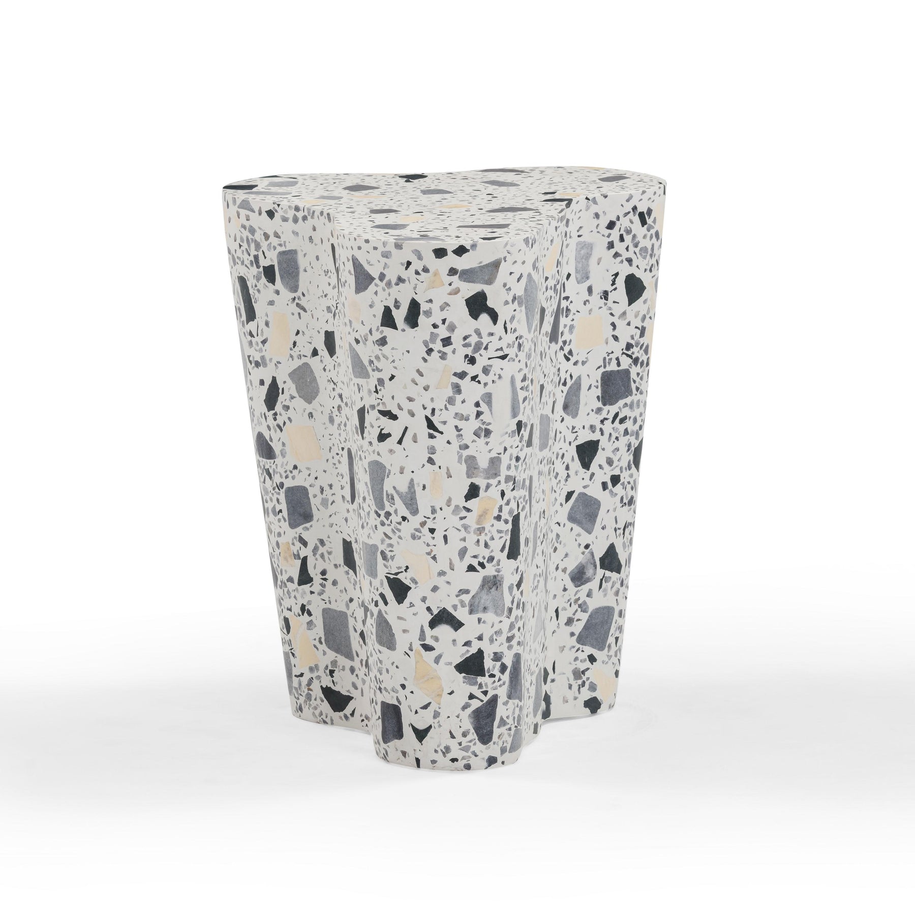 Slab Faux Terrazzo Indoor/Outdoor Side Table