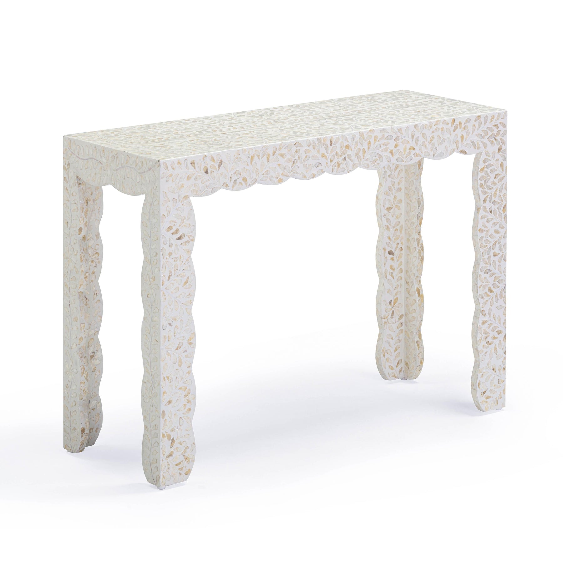 Piara 43" Natural Capiz Shell Console Table