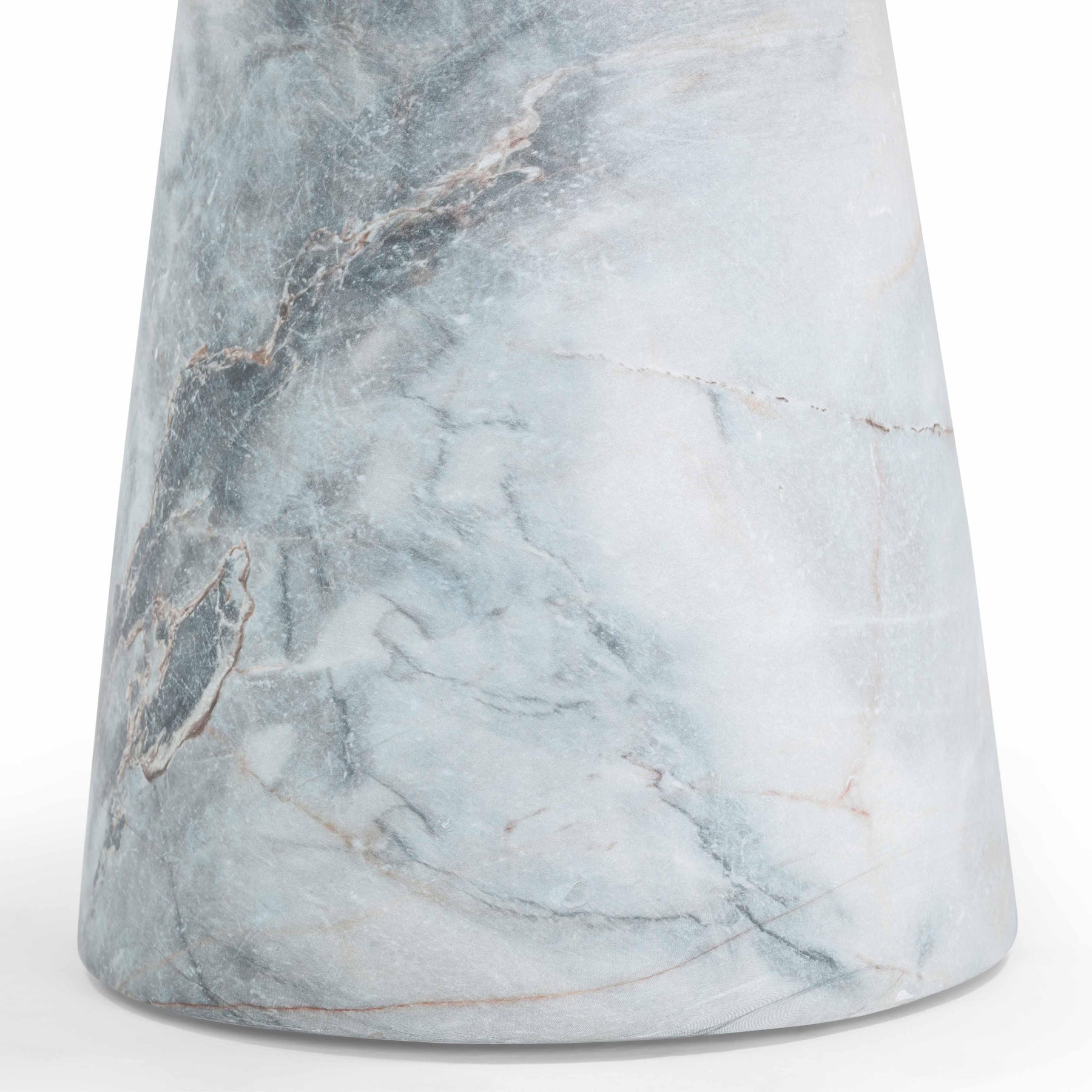 Zara Faux Aegean Marble Indoor/Outdoor Side Table