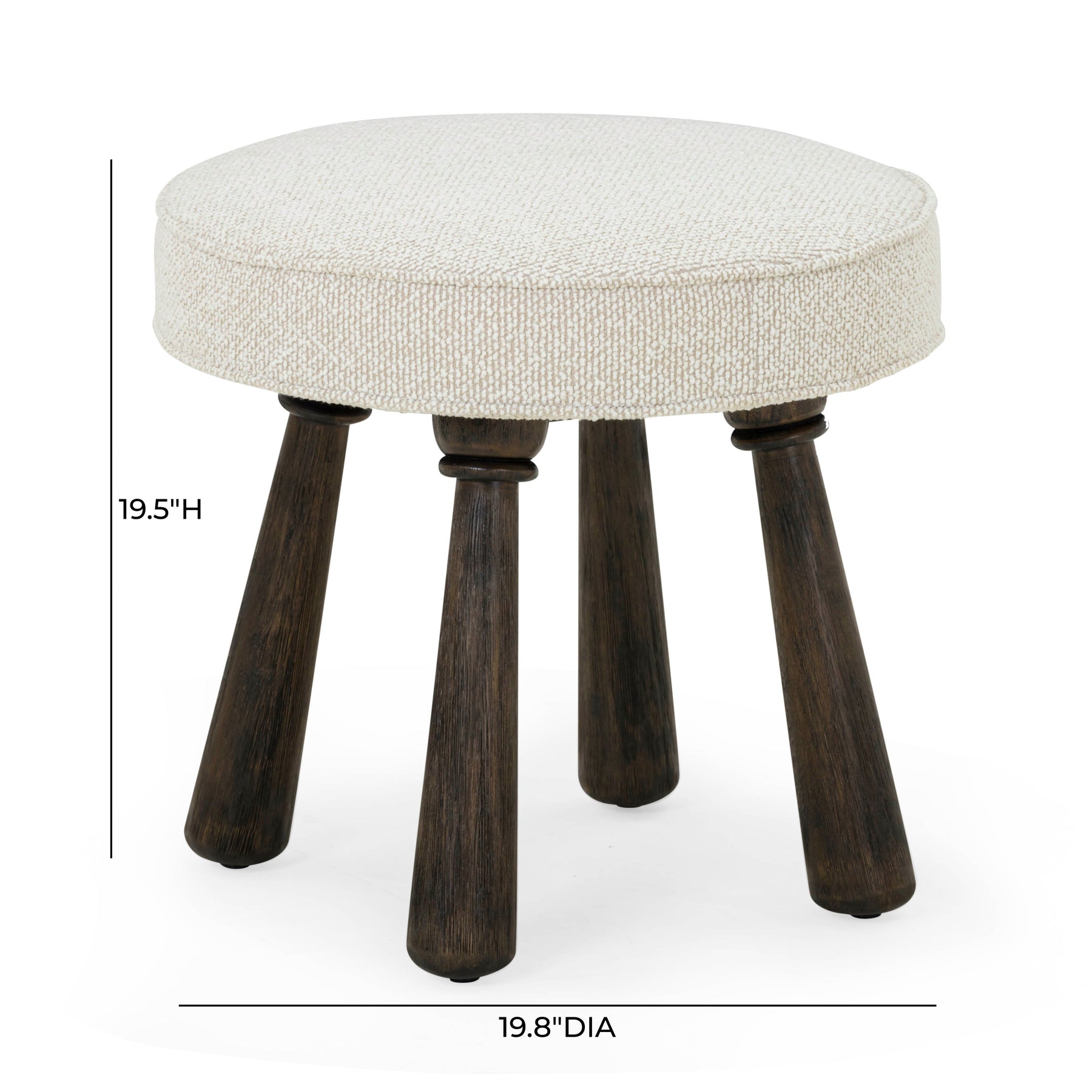 Pookie Performance Boucle Accent Stool