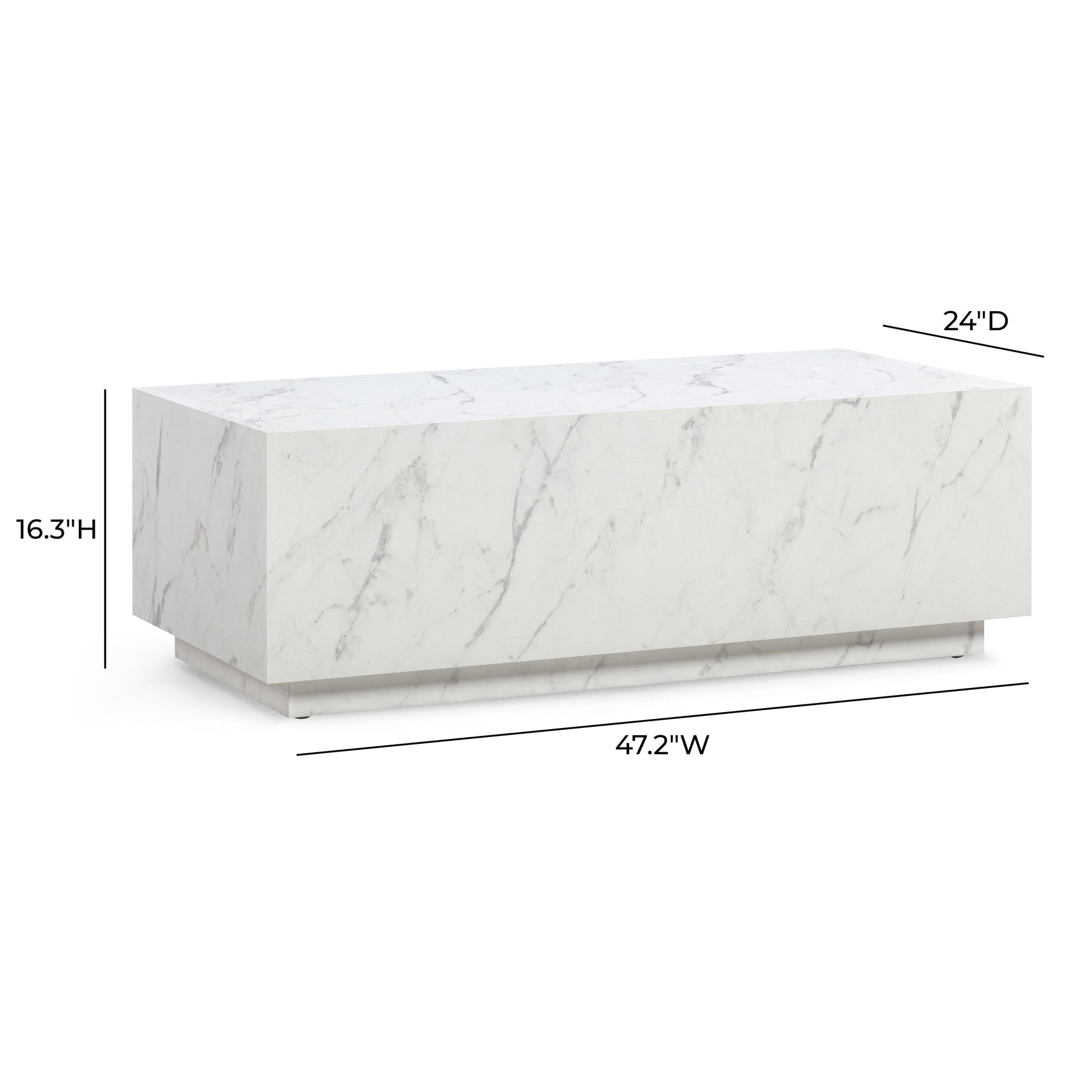 Romy 47" Rectangular Coffee Table