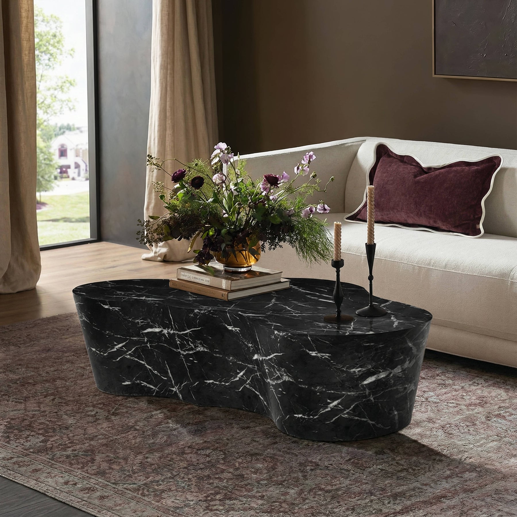 Slab 59" Concrete Indoor/Outdoor Coffee Table