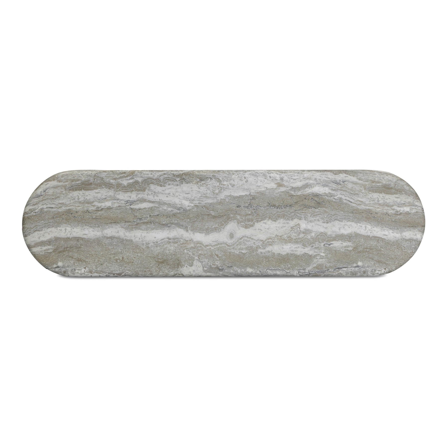 Hyre 59" Faux Stone Indoor/Outdoor Concrete Console Table