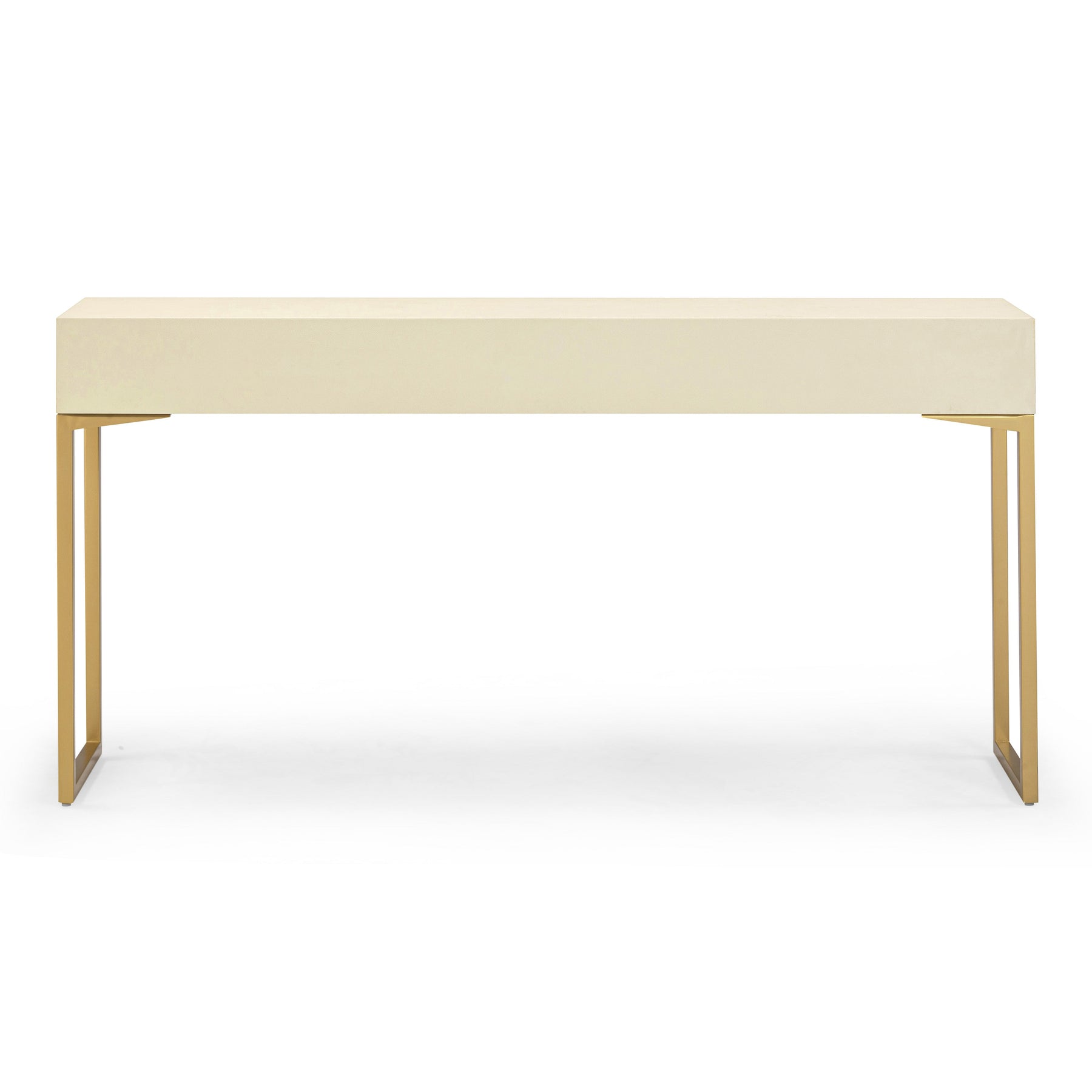 Pesce 59" Faux Shagreen 3-Drawer Console Table