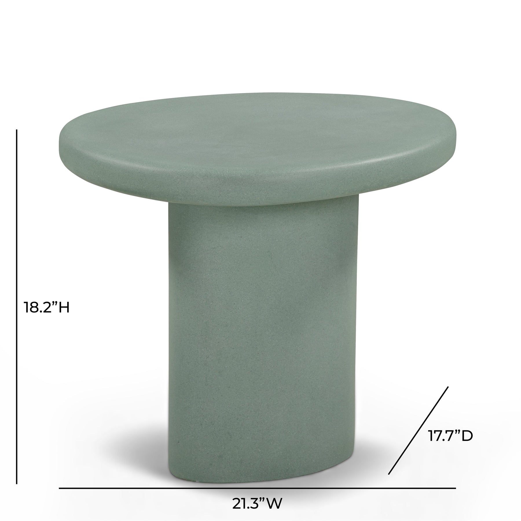 Jade Concrete Indoor/Outdoor Side Table