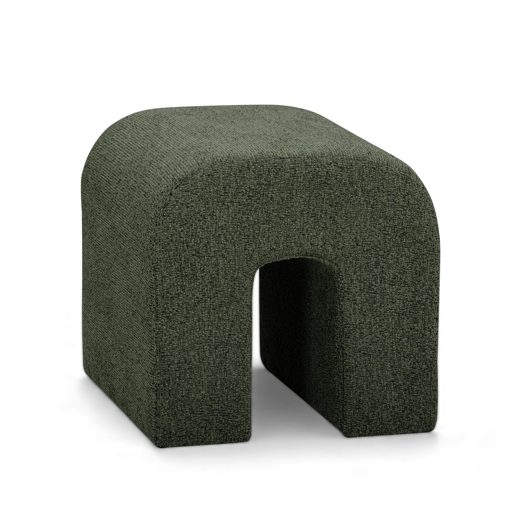 Desi Woven Performance Fabric Ottoman