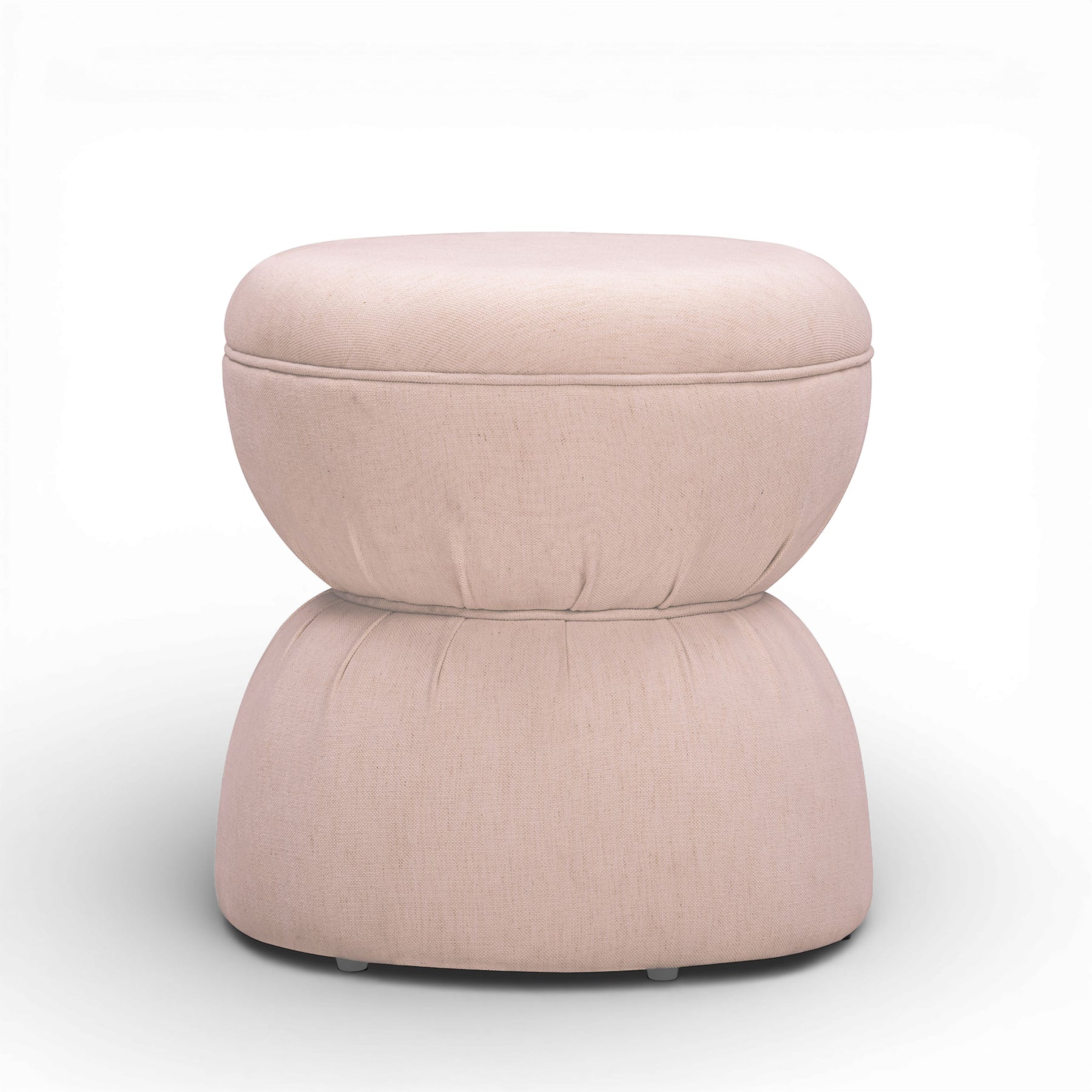 Tomlin Ruched Performance Fabric Game Ottoman