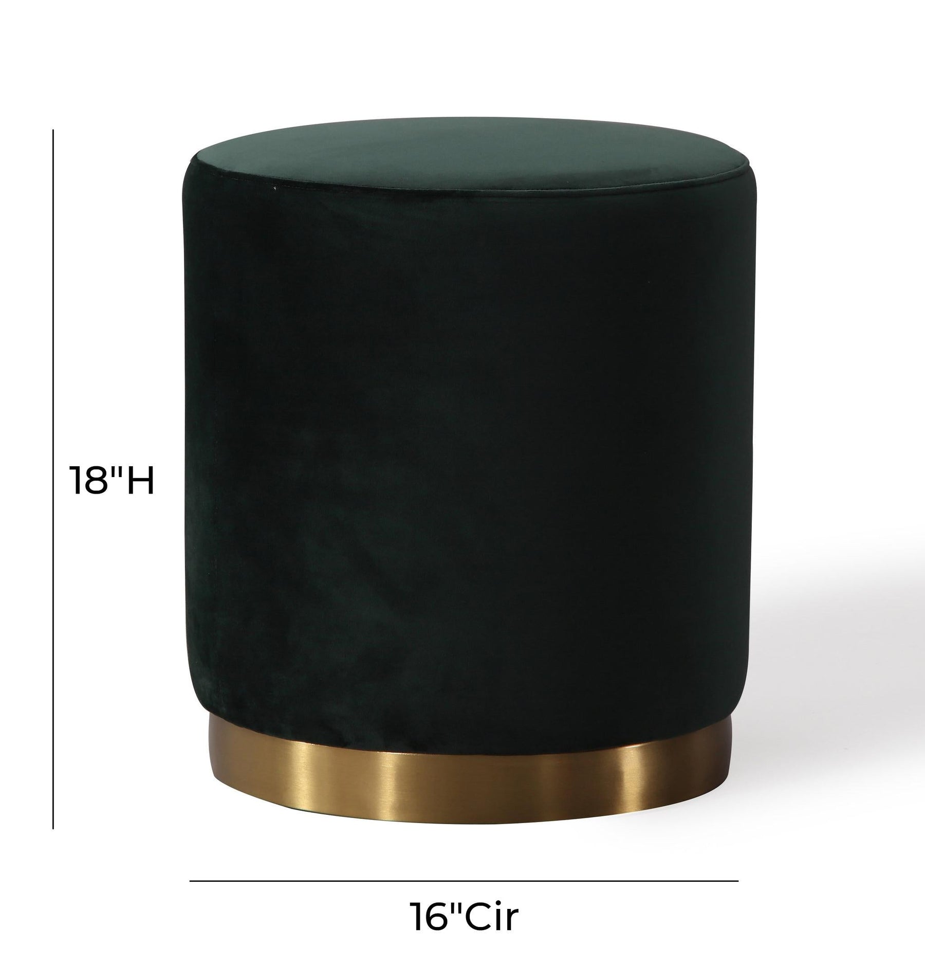 Opal Performance Velvet Ottoman