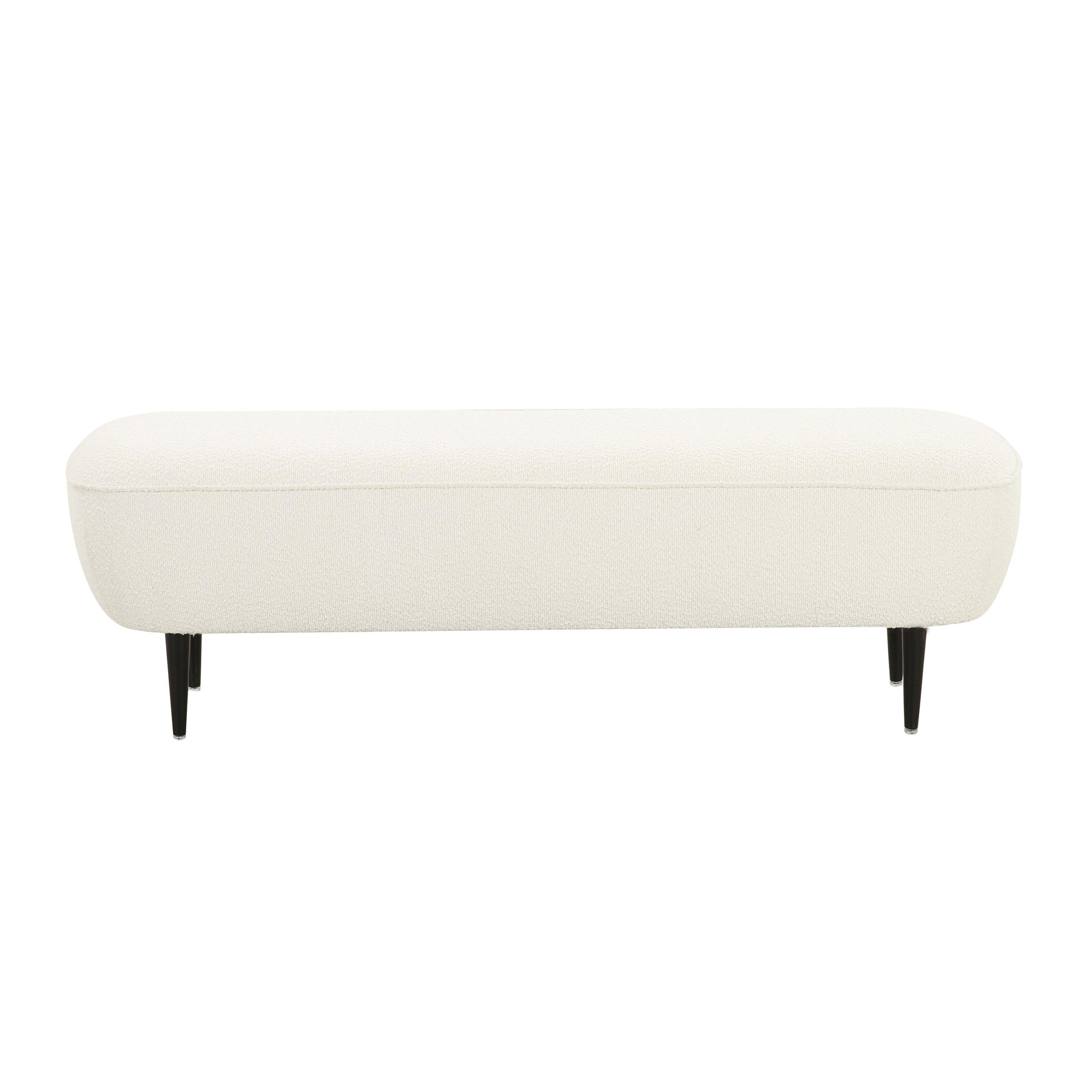 Denise 51" Cream Performance Boucle Bench