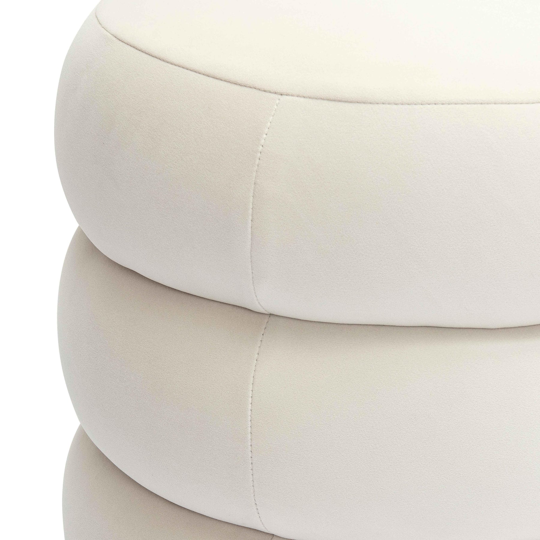 Stefanie Performance Velvet Ottoman