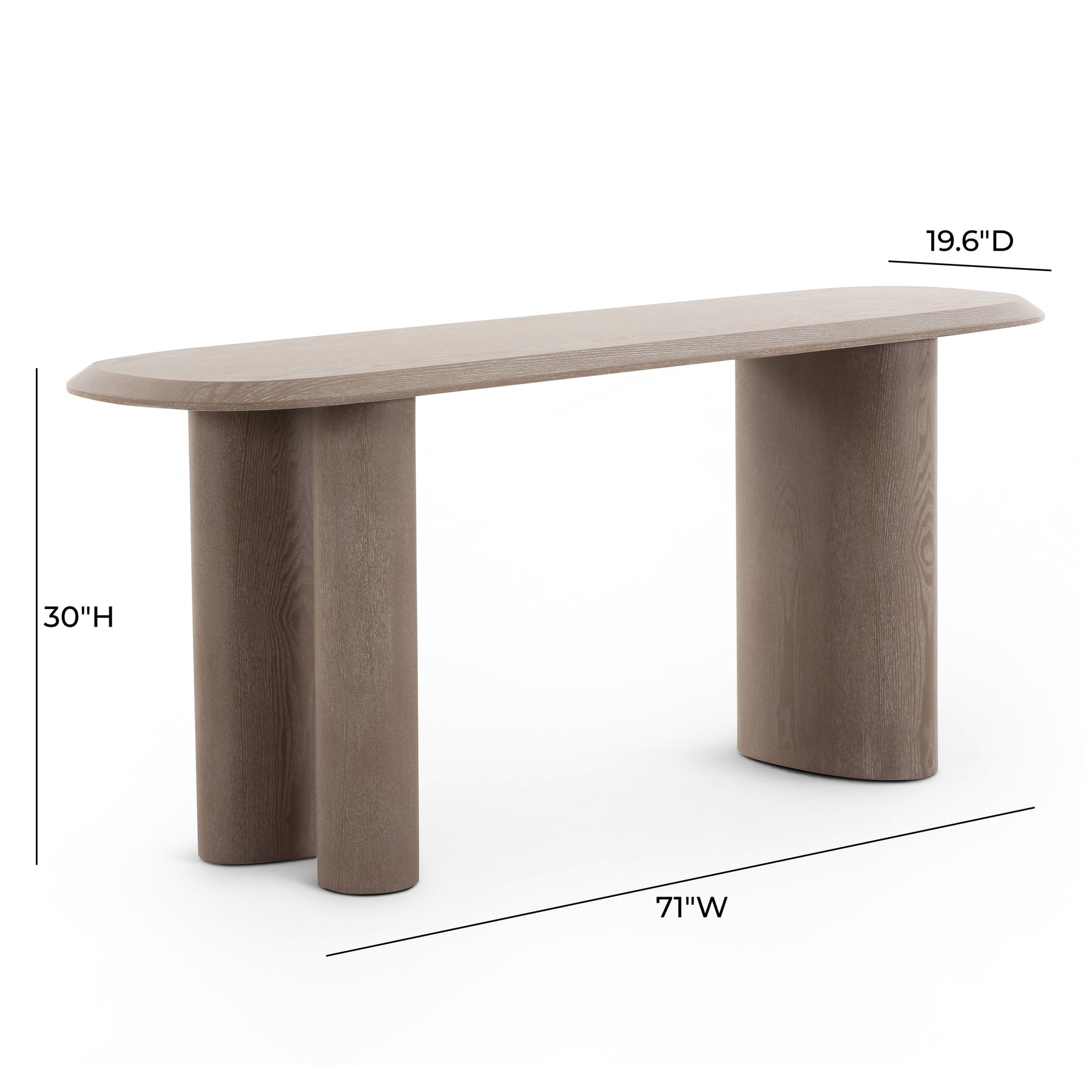 Rhema 71" Washed Ash Console Table