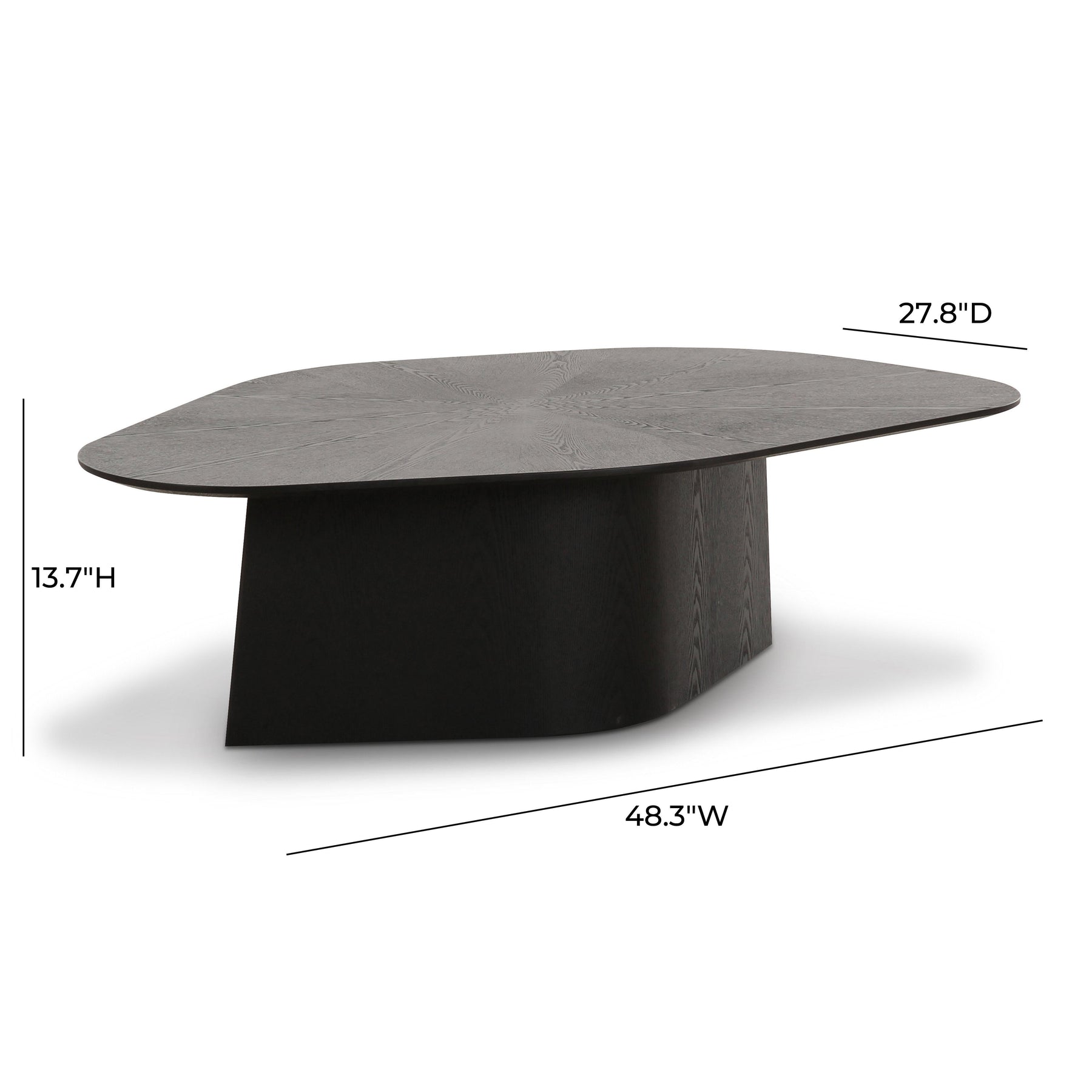 Roche 48" Ash Geometric Coffee Table