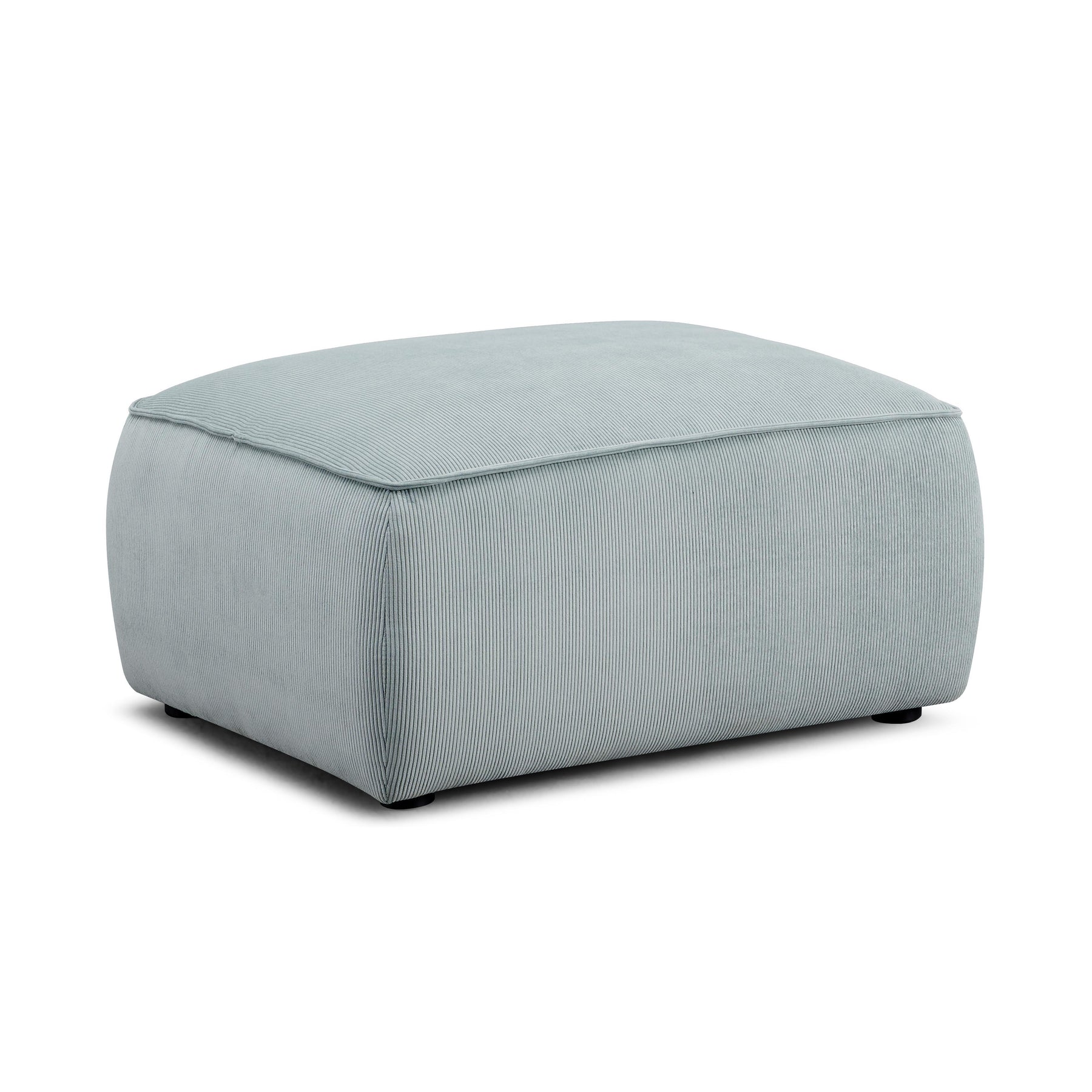 Travie Performance Corduroy Velvet Ottoman