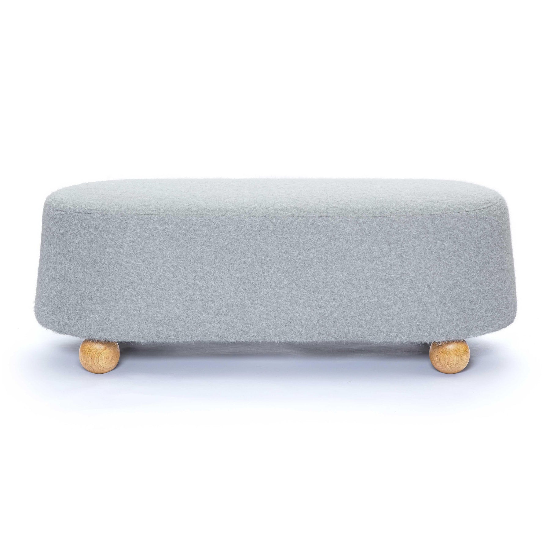 Jaine 48" Contract-Grade Faux Mohair Large Ottoman
