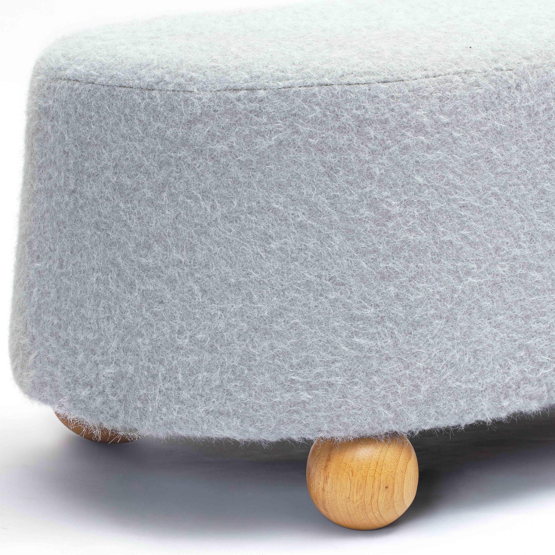 Jaine 48" Contract-Grade Faux Mohair Large Ottoman