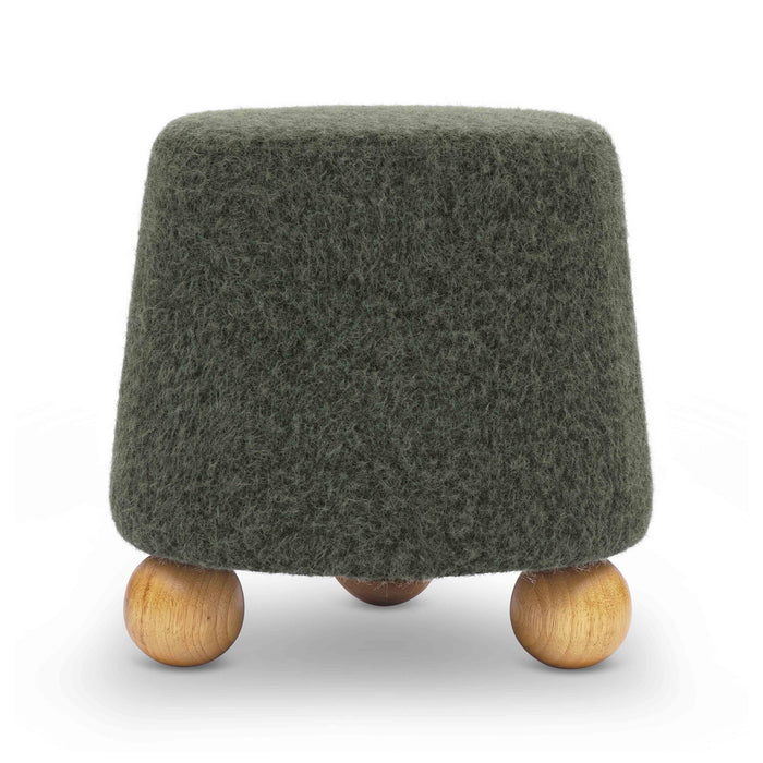Jaine Contract-Grade Faux Mohair Ottoman