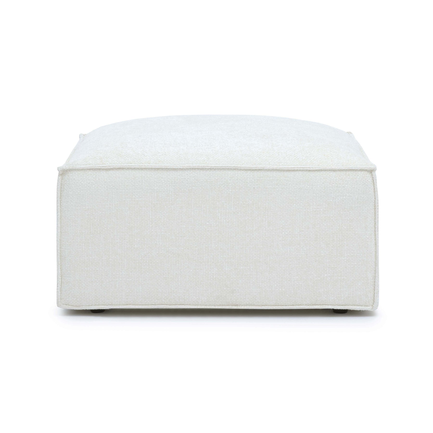 Mindy Performance Chenille Basketweave Ottoman