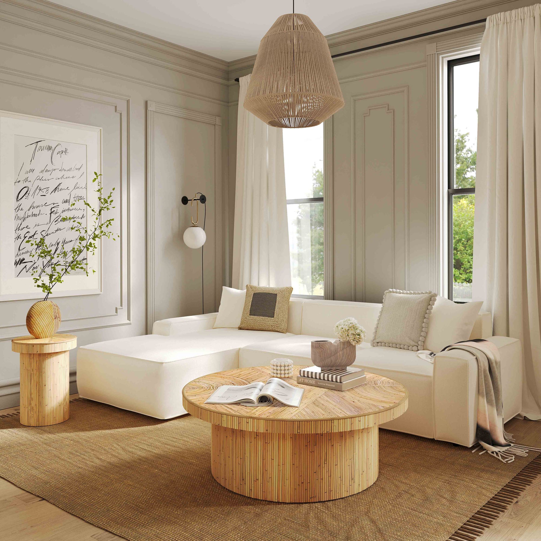 Mata Light Brown Area Rug
