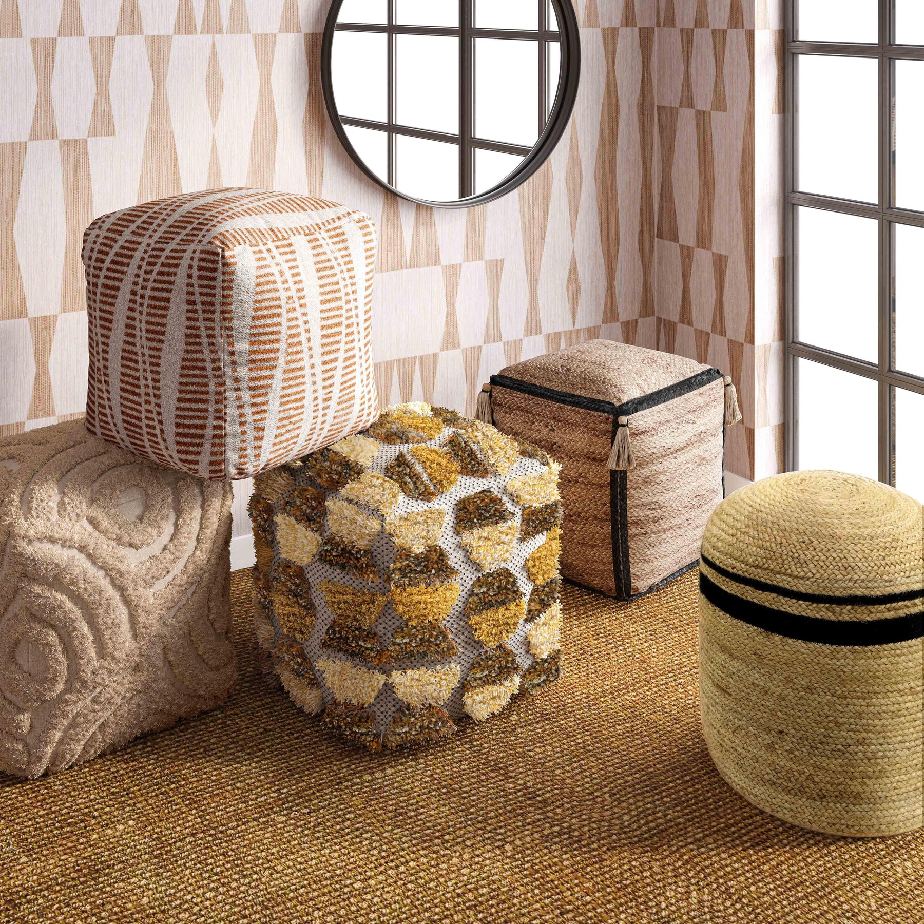 Mata Light Brown Area Rug