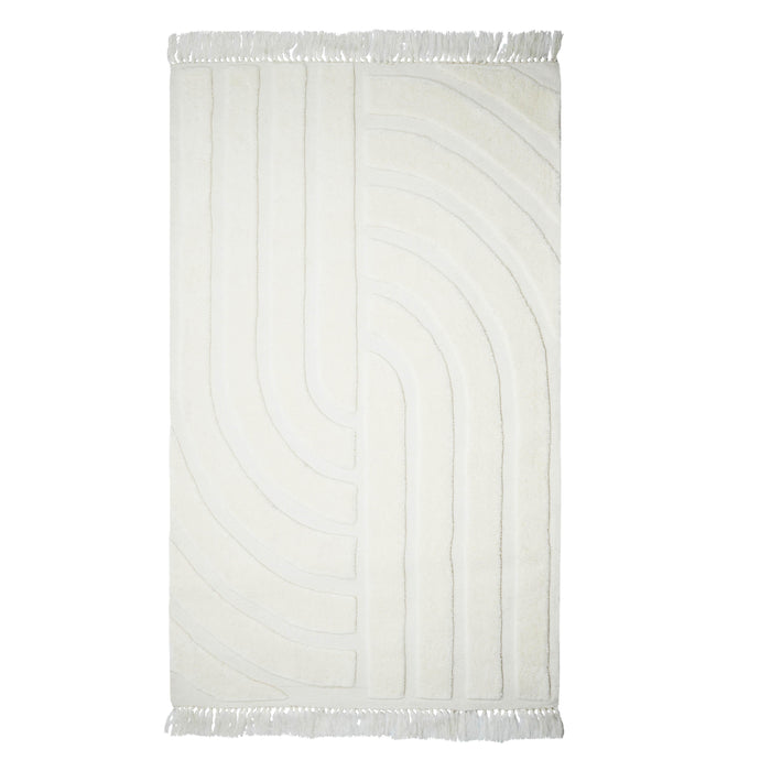 Loop White Area Rug