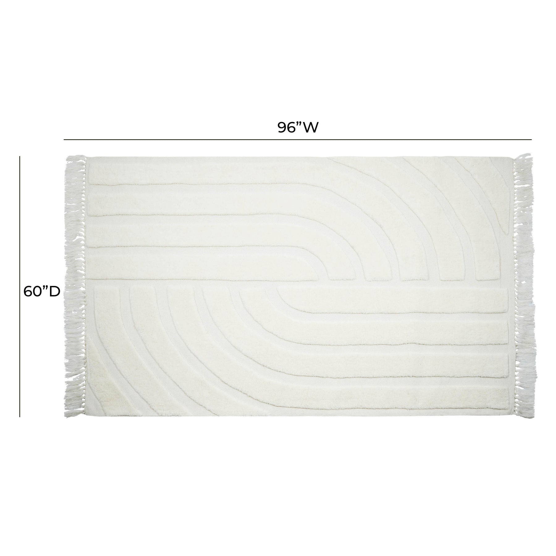 Loop White Area Rug
