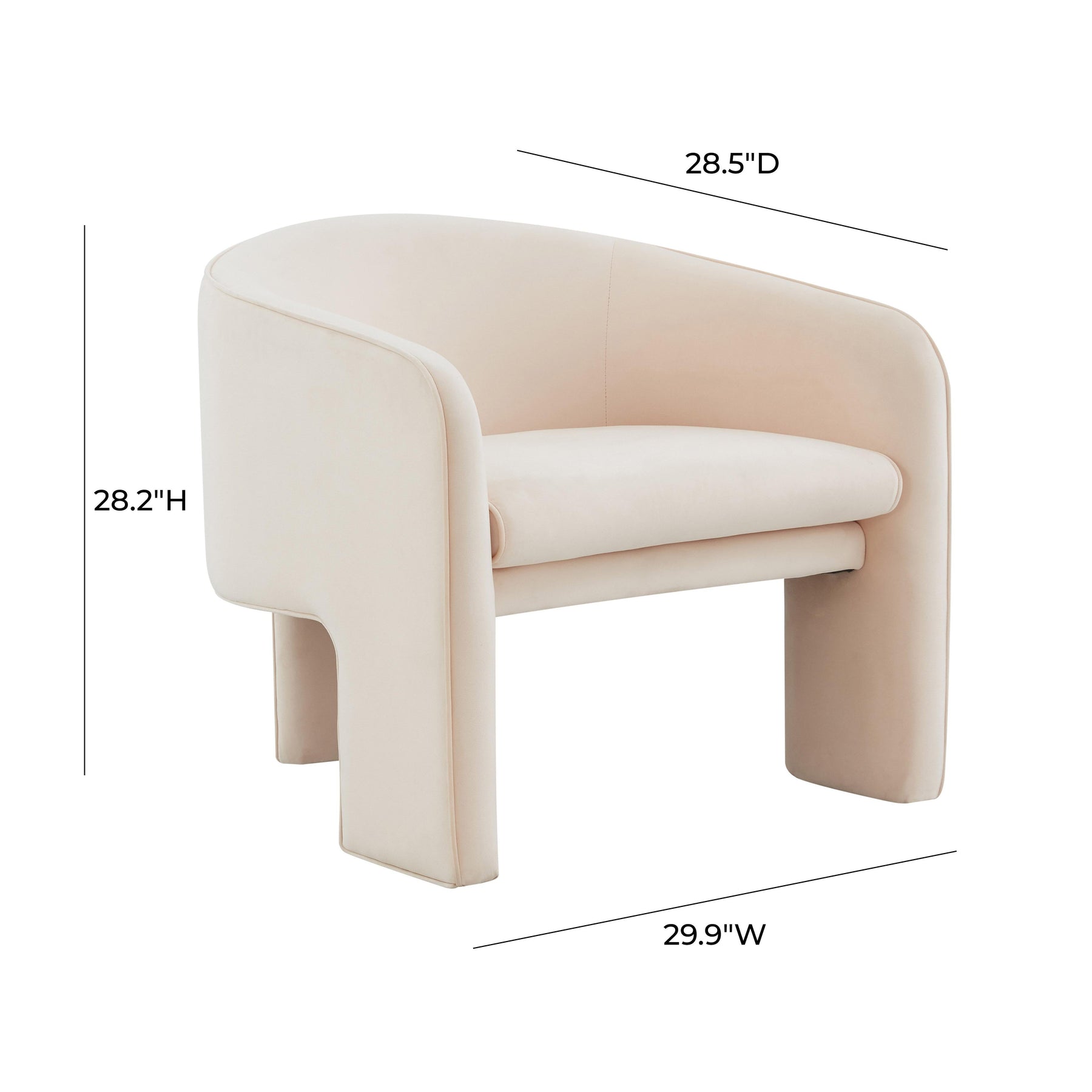 Marla Performance Velvet Accent Chair