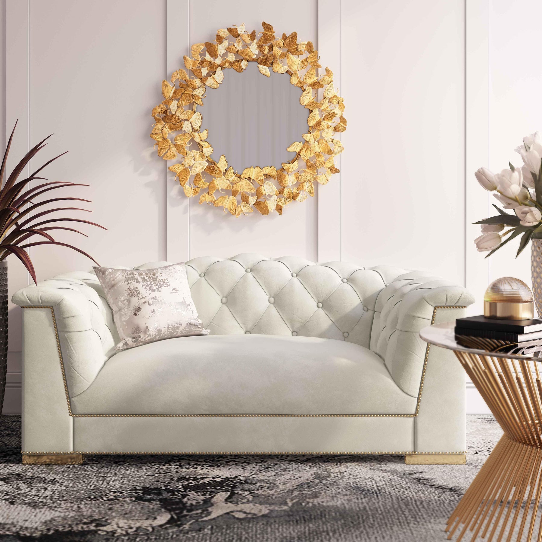 Farah 69" Performance Velvet Loveseat