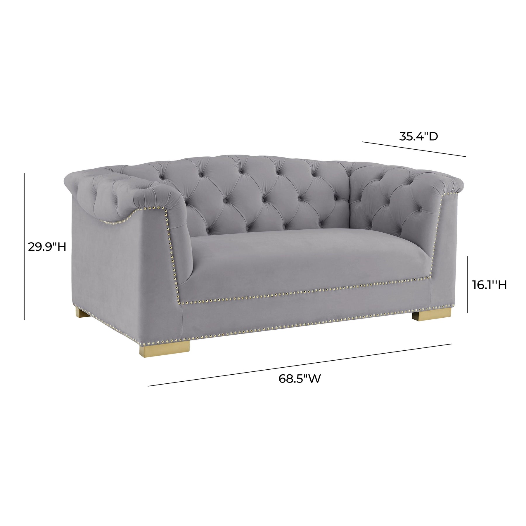 Farah 69" Performance Velvet Loveseat
