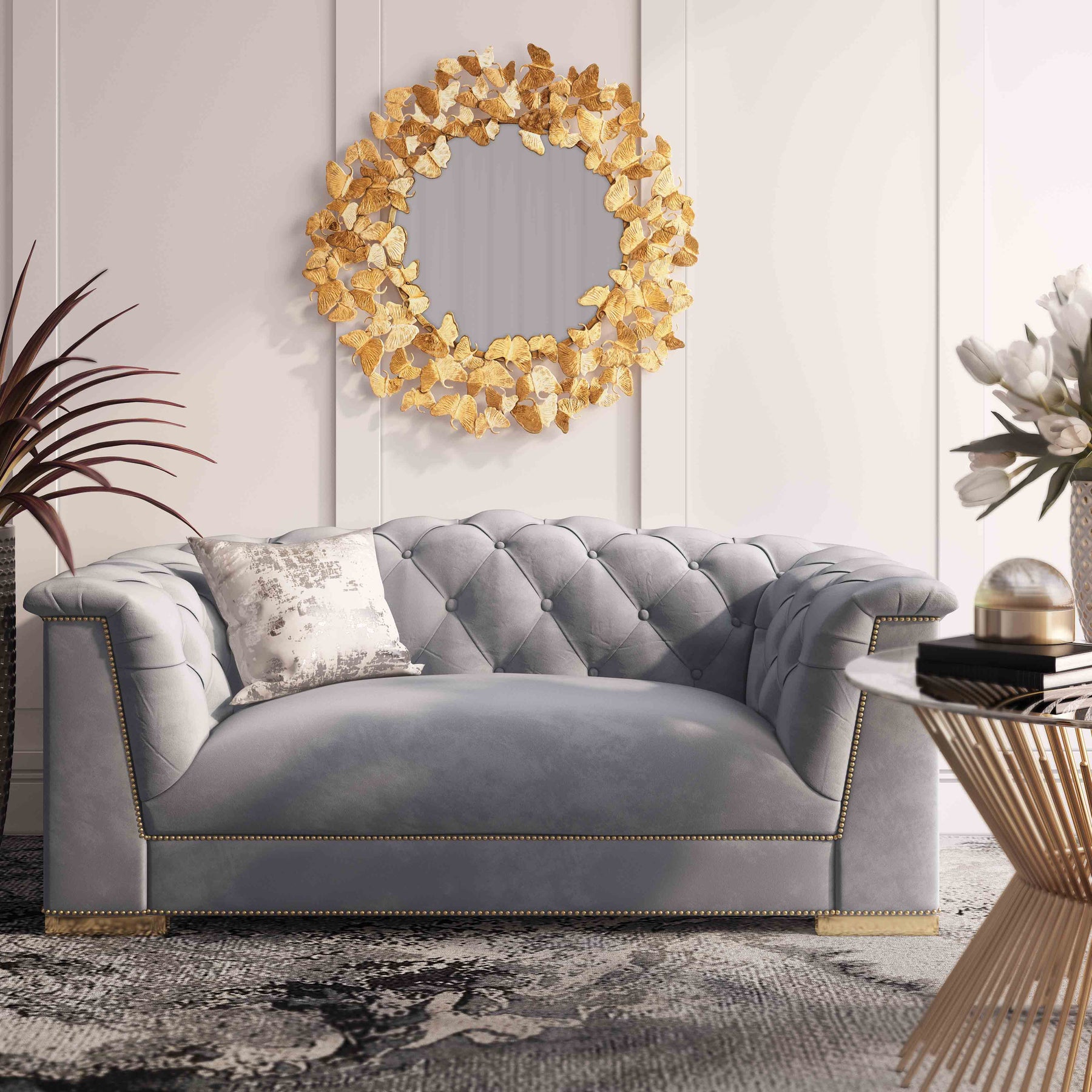 Farah 69" Performance Velvet Loveseat