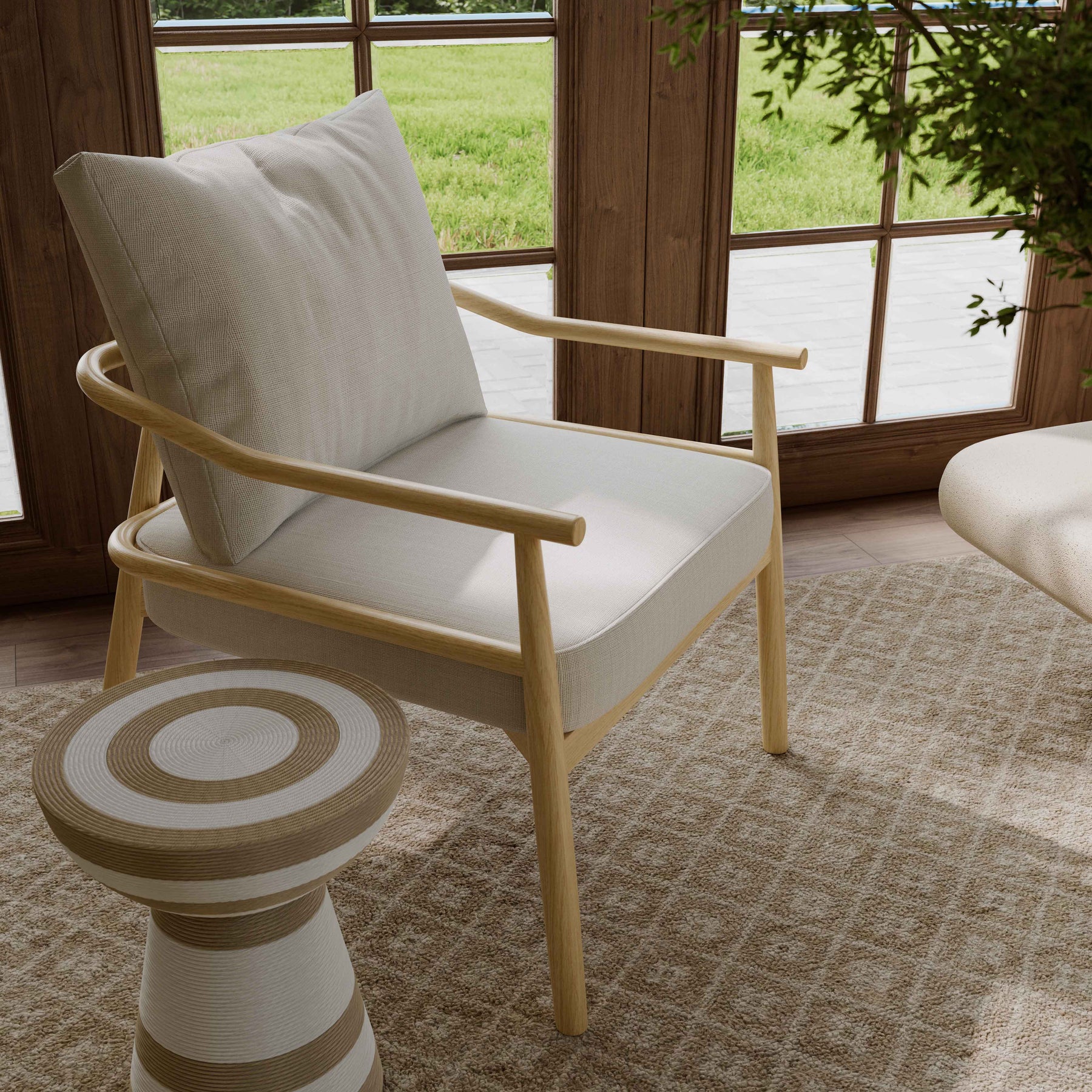 Dixie Performance Chenille Velvet Accent Chair
