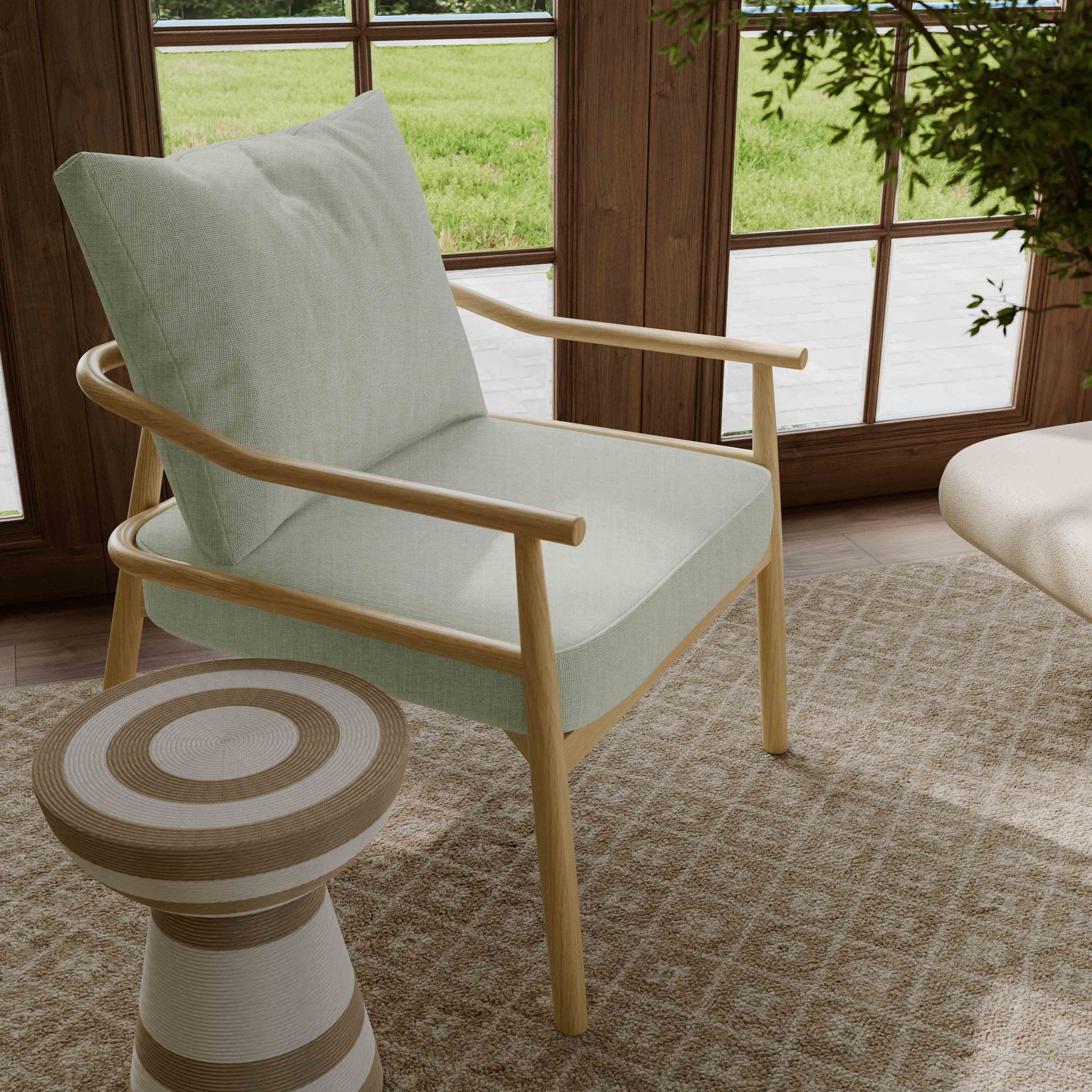 Dixie Performance Chenille Velvet Accent Chair