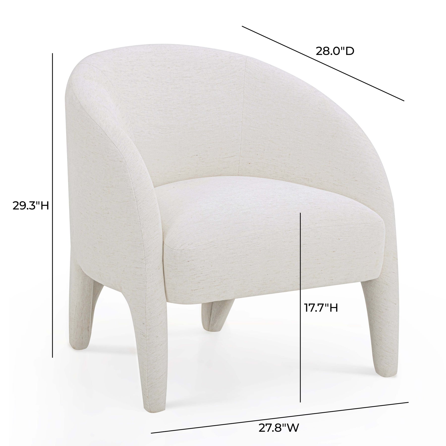 Kris Contract-Grade Chenille Accent Chair