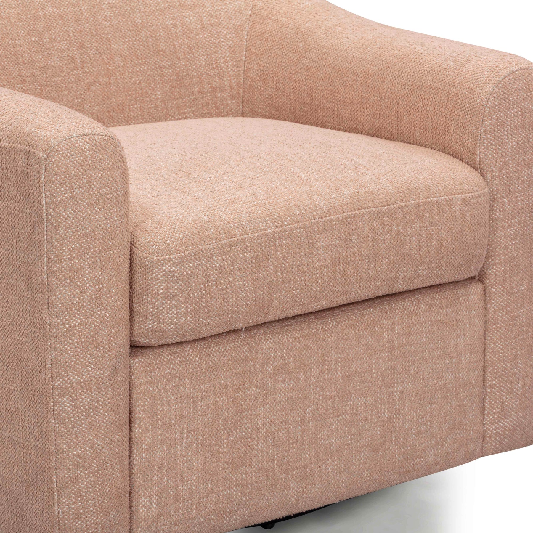 Thao Contract-Grade Basketweave Fabric Swivel Accent Chair
