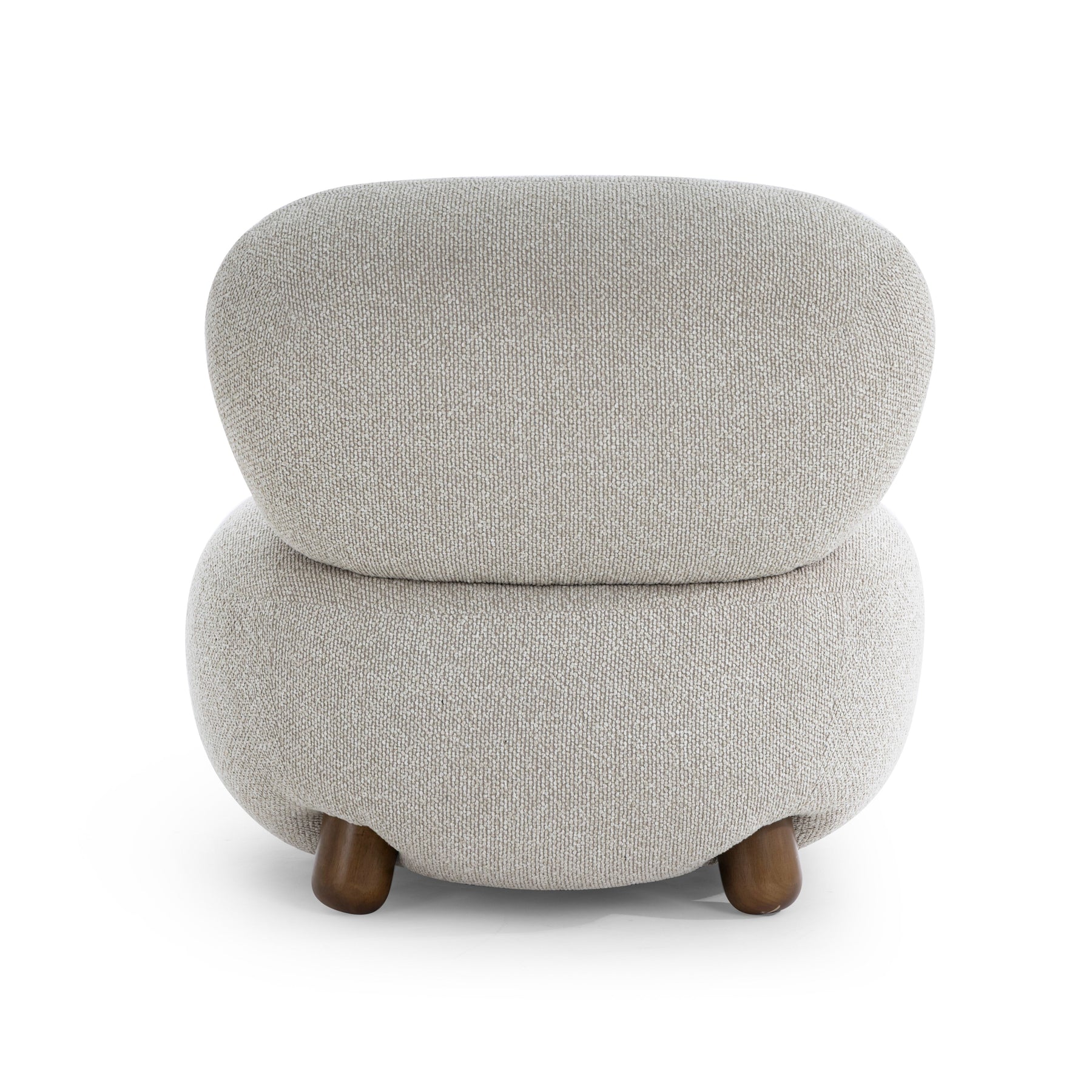 Pucker Warm Grey Performance Boucle Accent Chair
