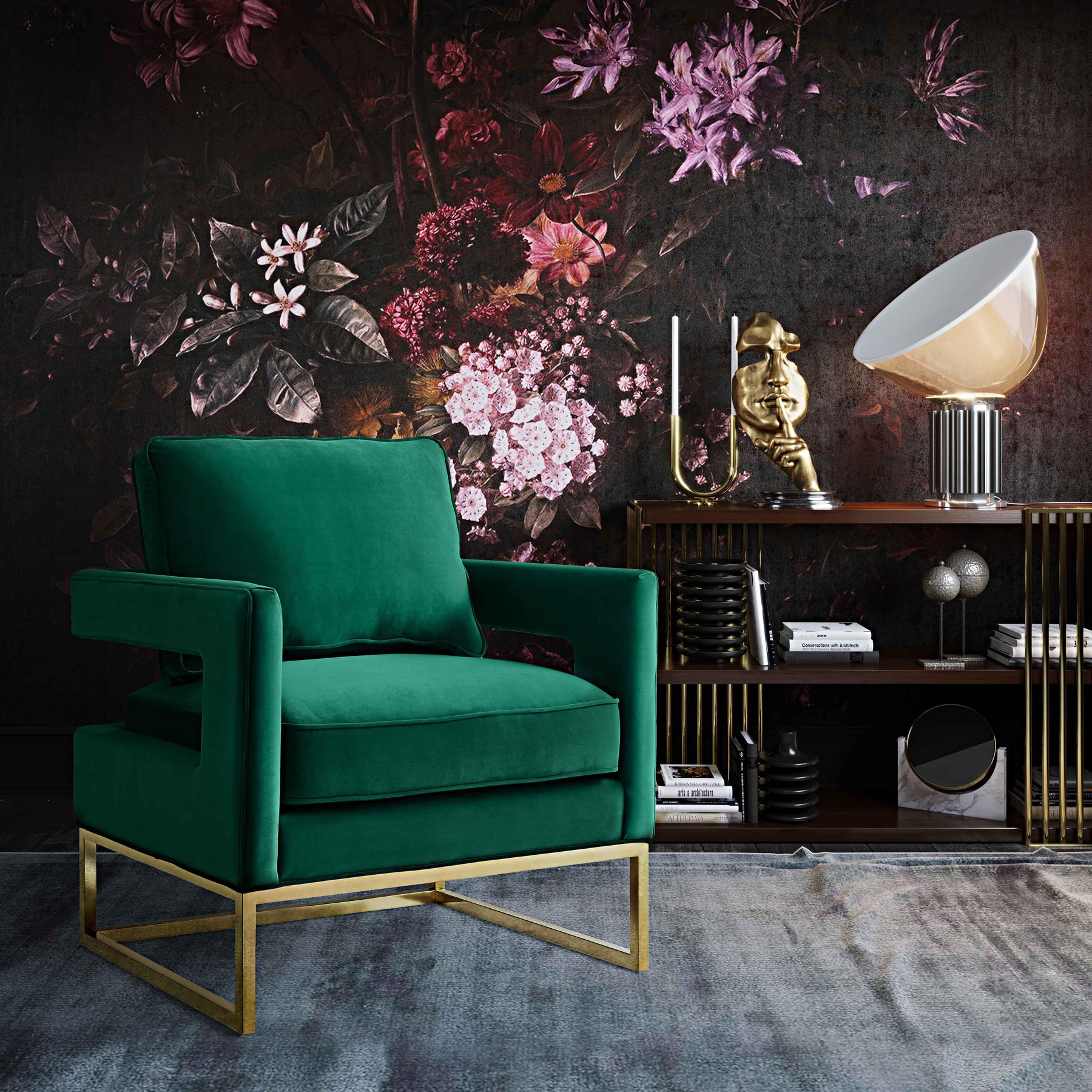 Avery Performance Velvet Accent Chair