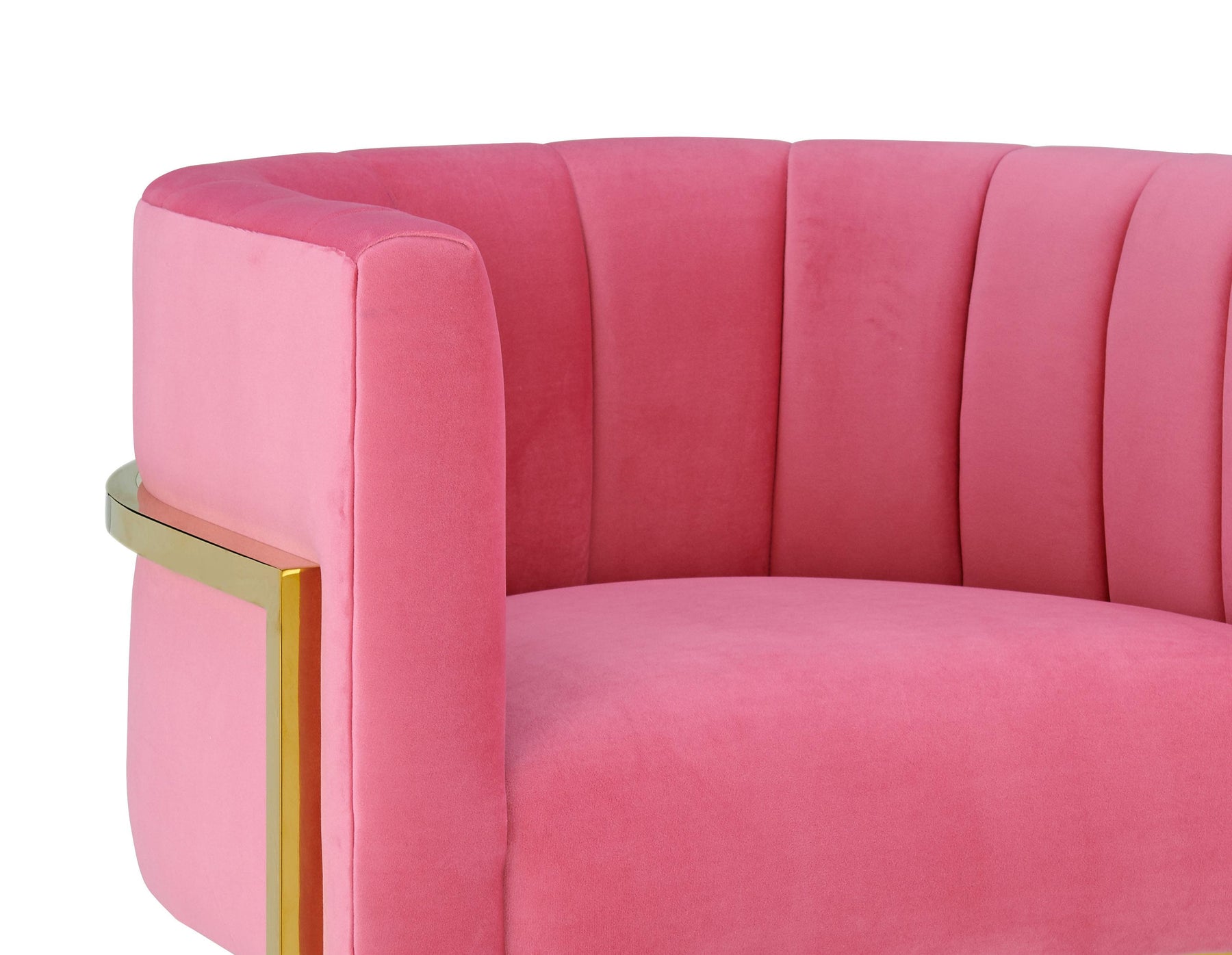 Magnolia Performance Velvet Accent Chair - Gold Base