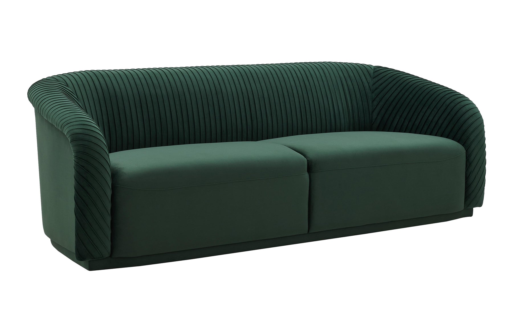 Yara 90.6" Pleated Performance Velvet Sofa