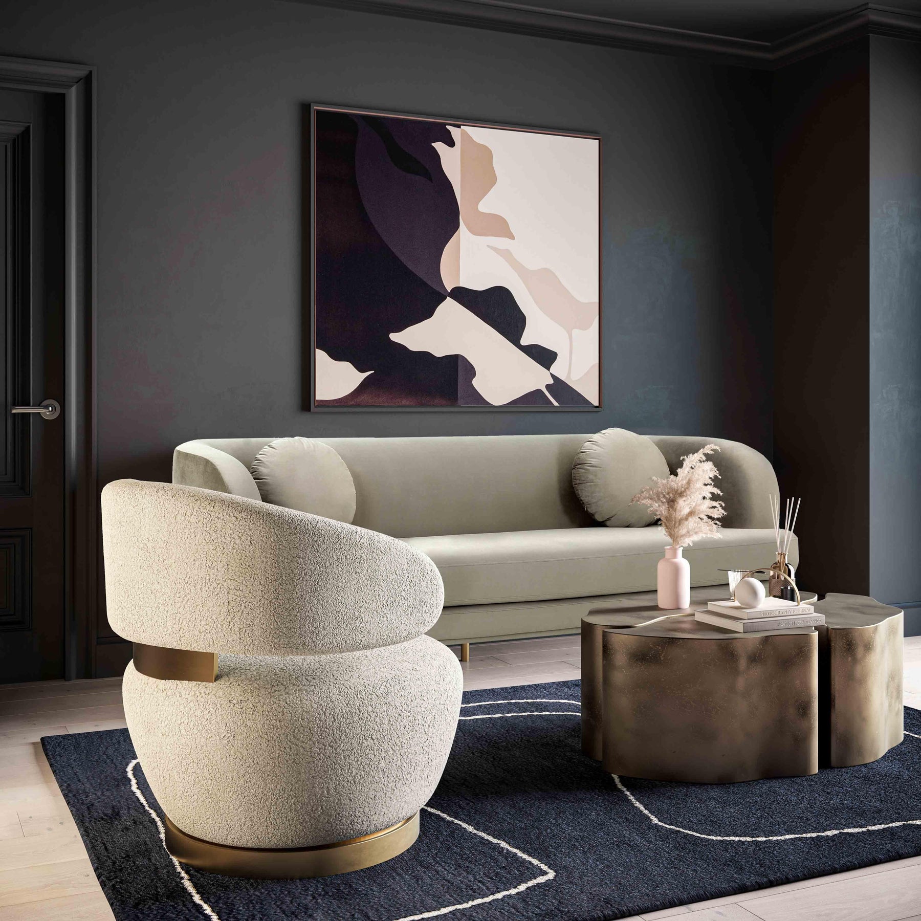 Austin Performance Fabric Swivel Accent Chair