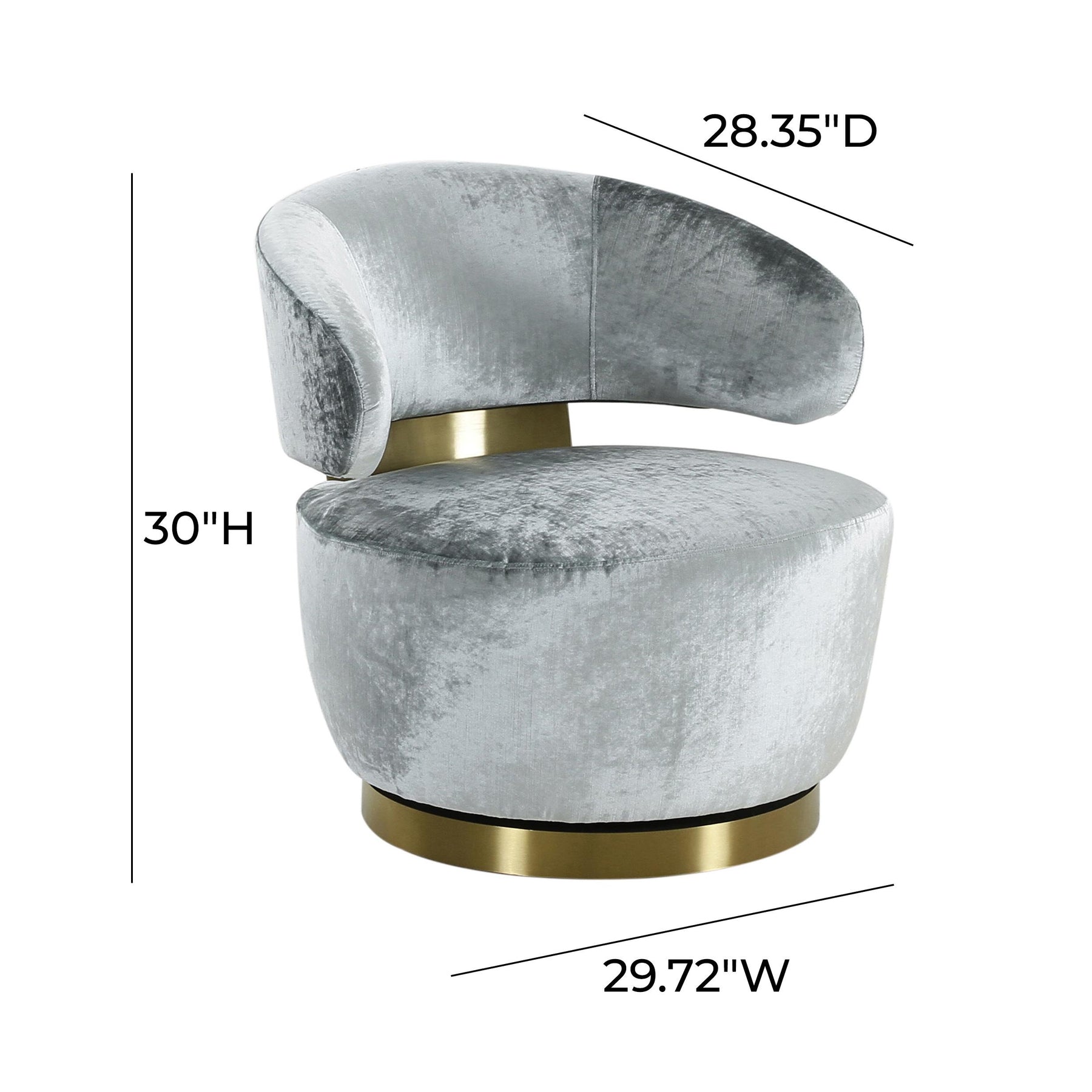 Austin Performance Fabric Swivel Accent Chair