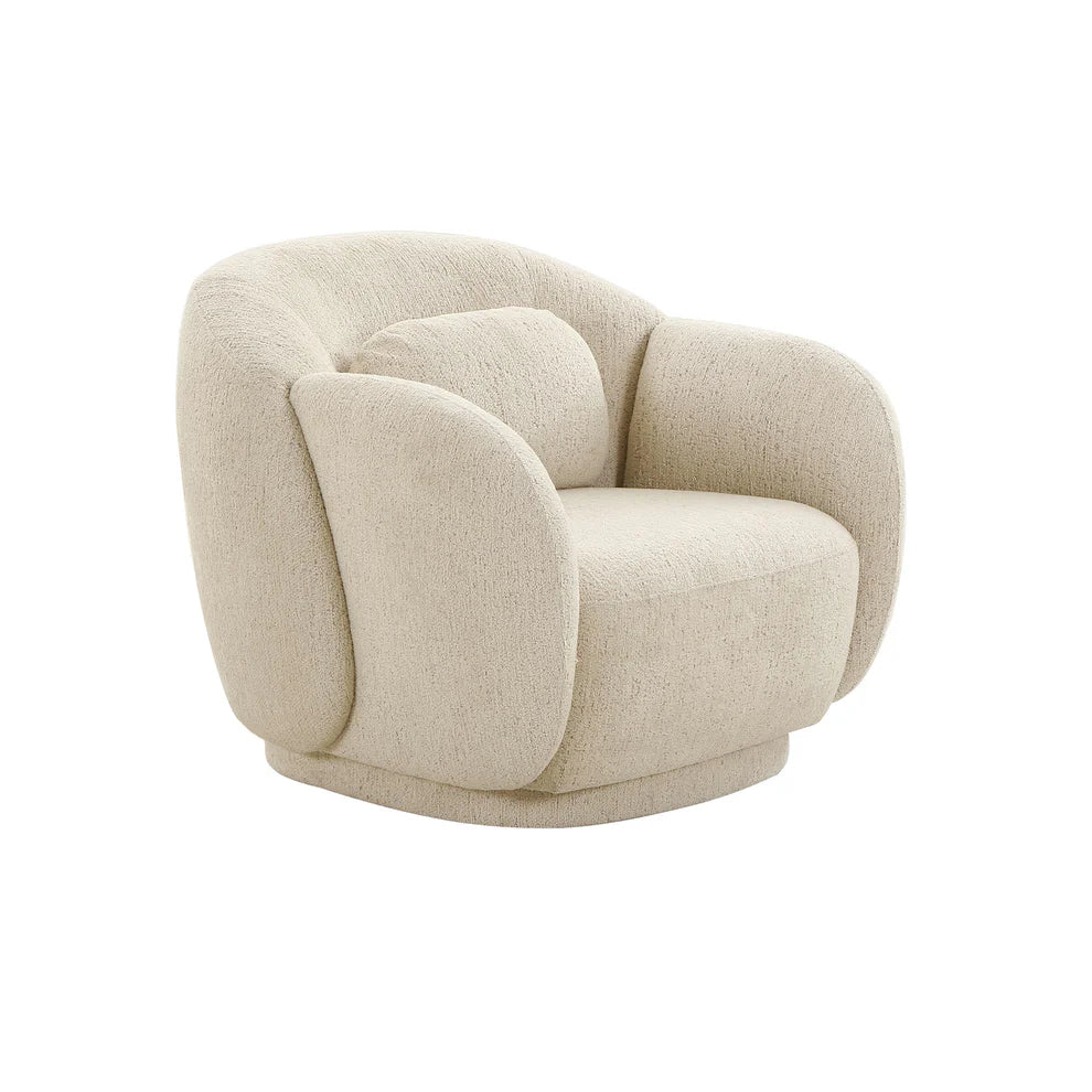 Misty Performance Boucle Accent Chair Cream