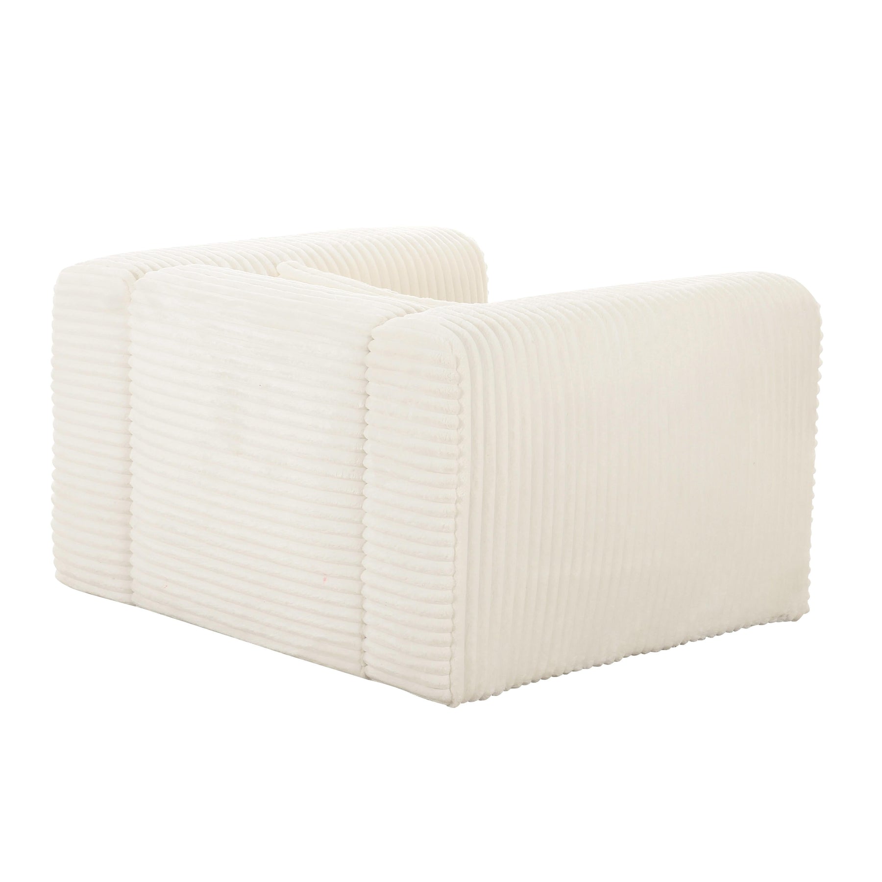 Tarra Fluffy Oversized Performance Corduroy Accent Chair