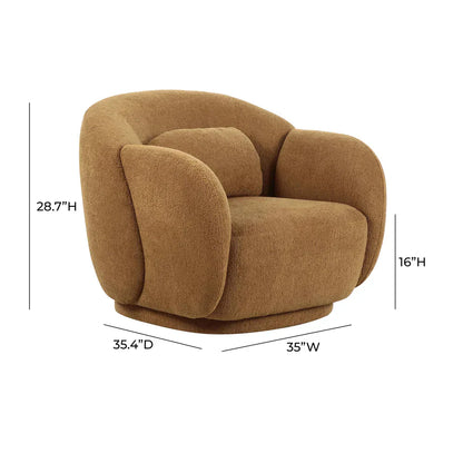 Misty Performance Boucle Accent Chair Cream
