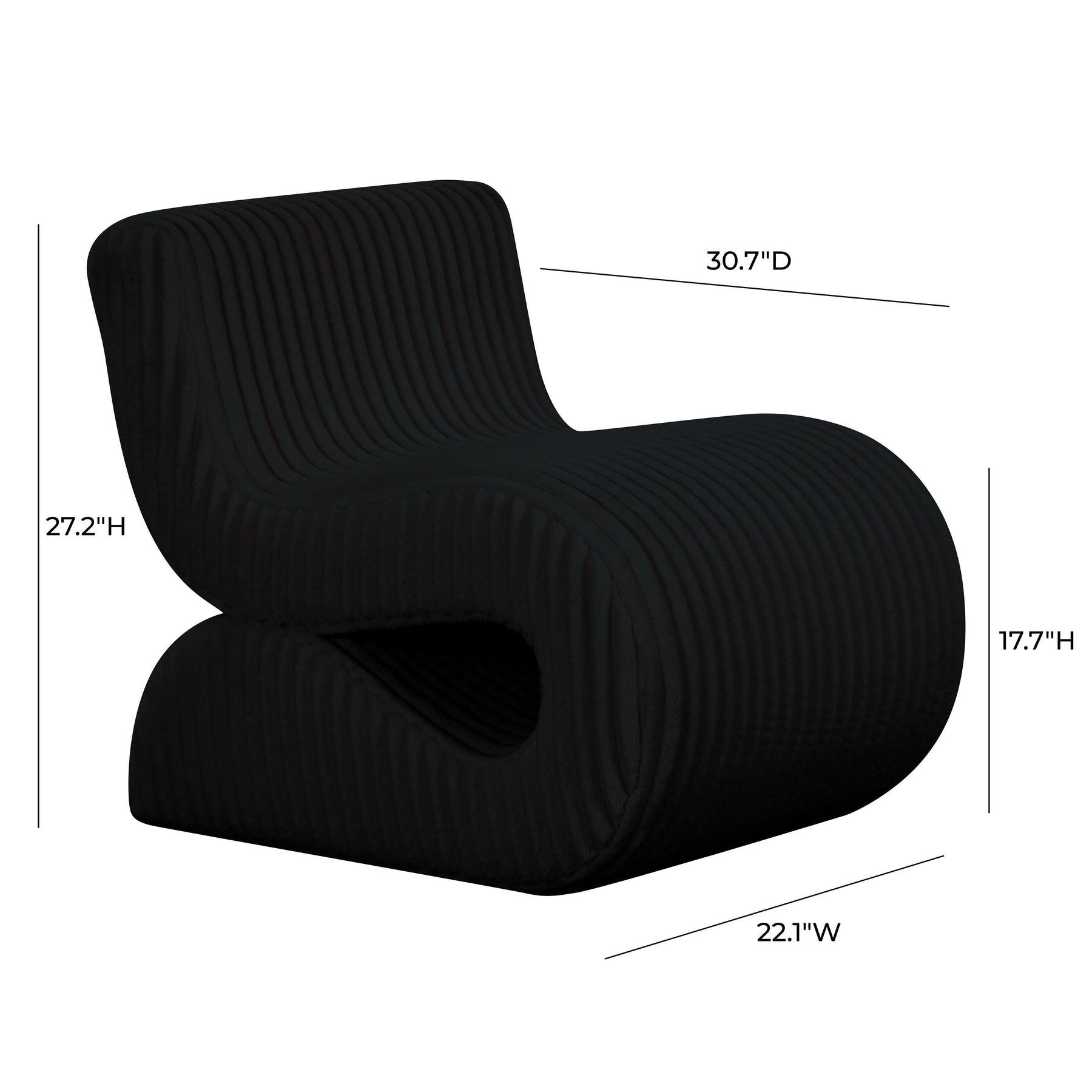 Senna Performance Oversized Corduroy Accent Chair