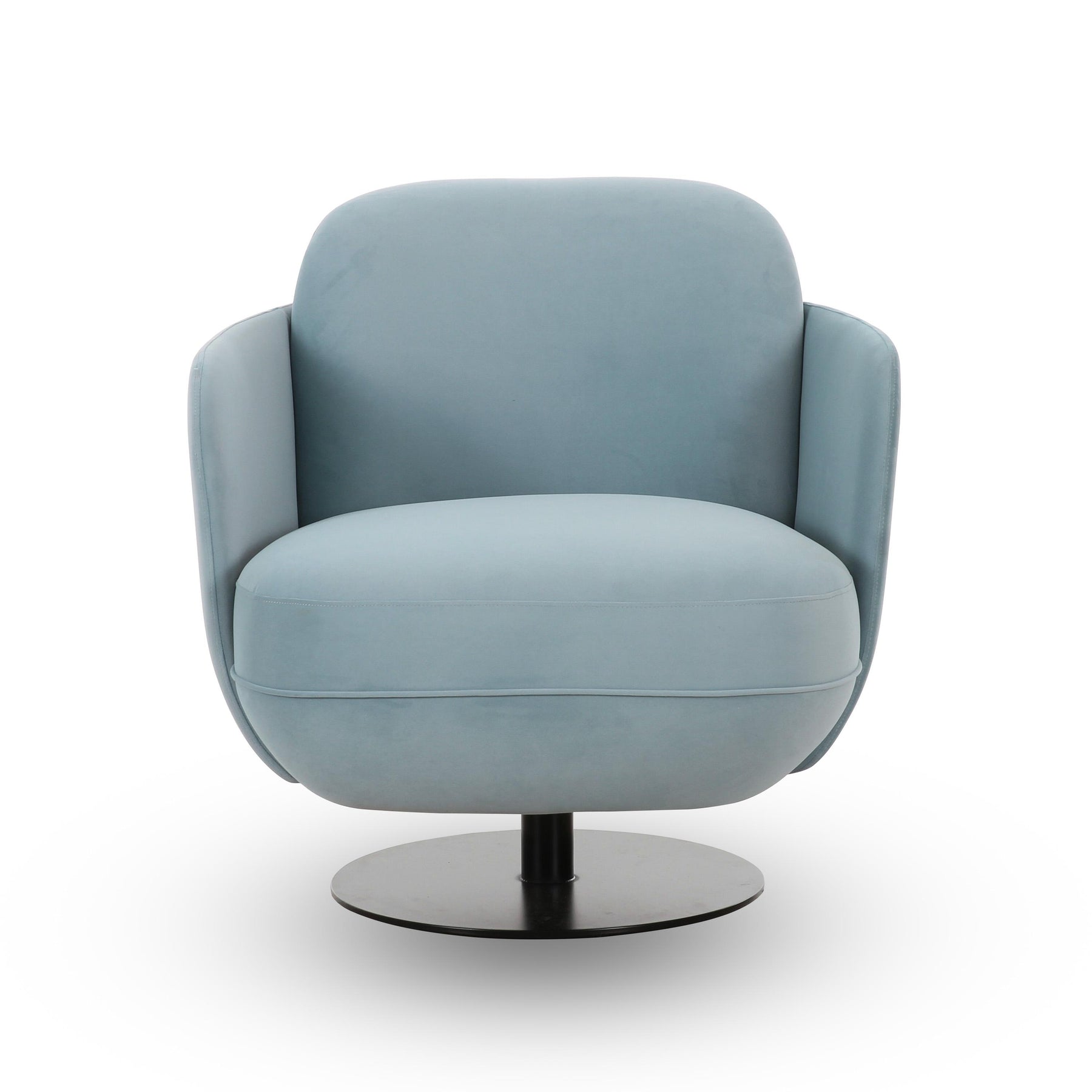 Solange Performance Velvet Swivel Accent Chair