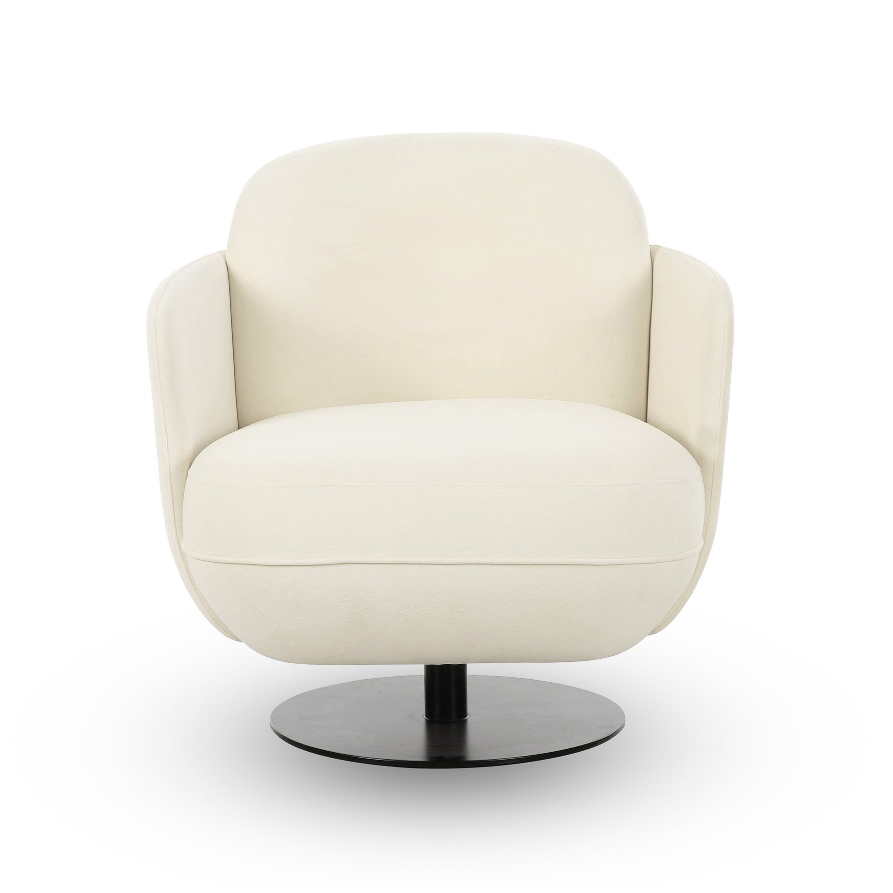 Solange Performance Velvet Swivel Accent Chair